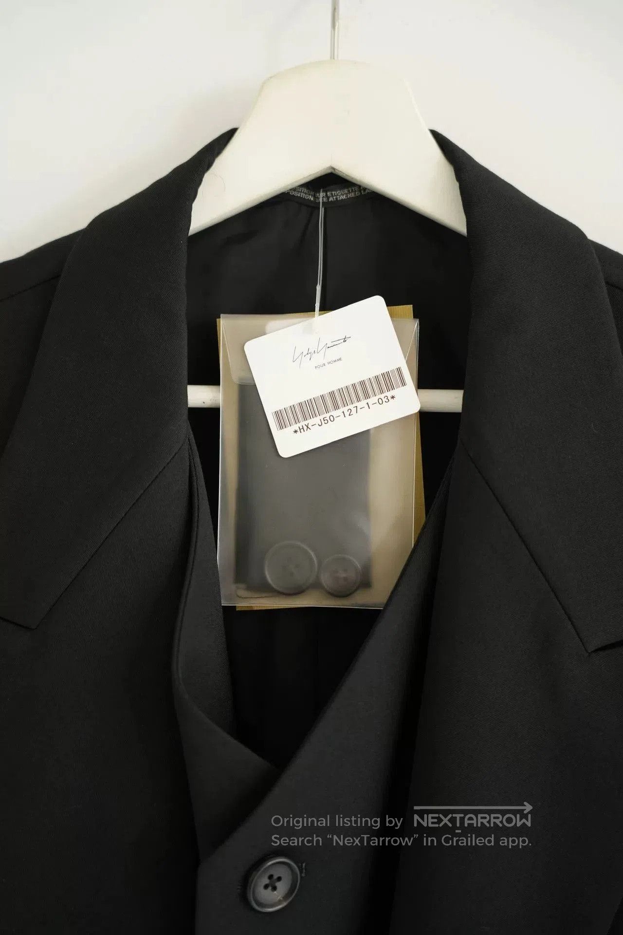 Yohji Yamamoto Yohji Yamamoto White Crow Embroidery Coat. Size US M / EU 48-50 / 2 - 5 Thumbnail