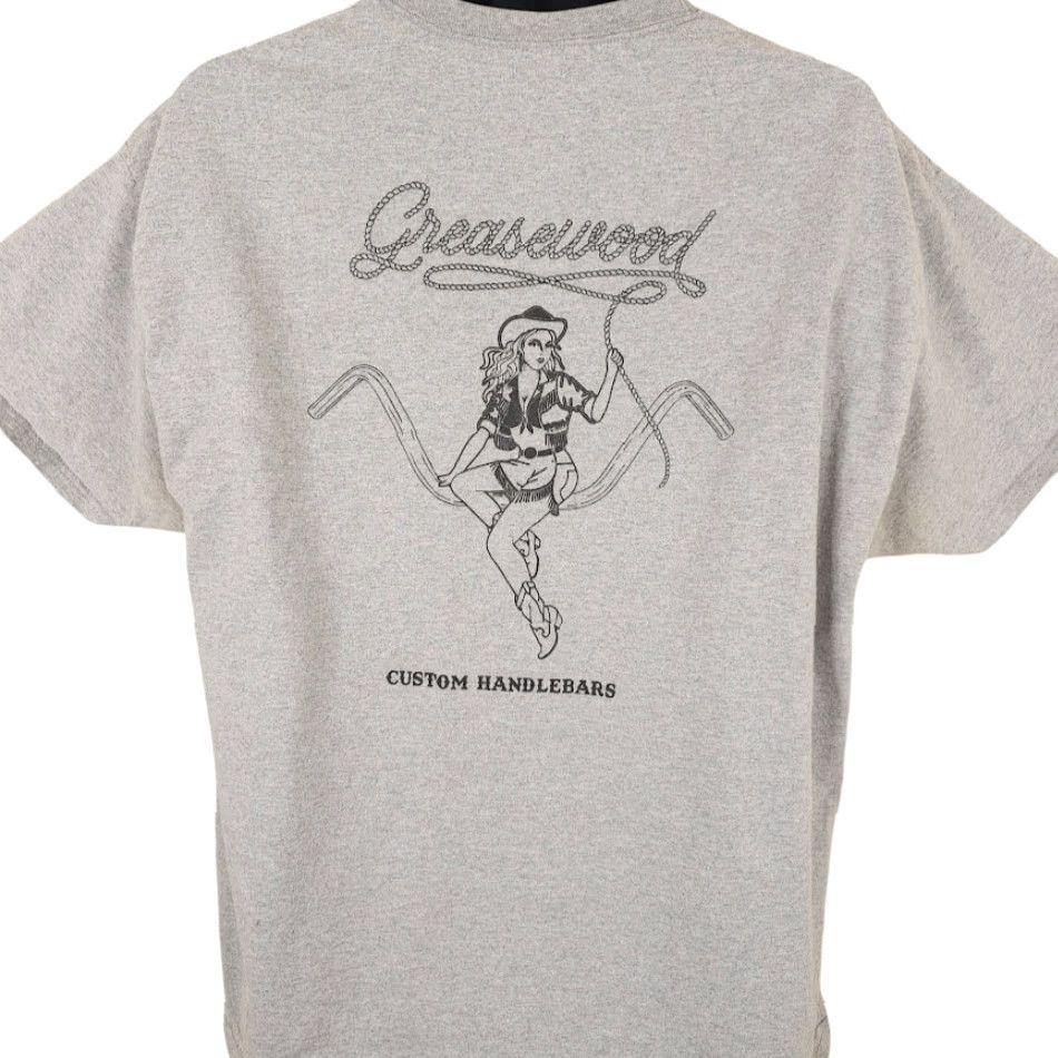 Hanes Hanes Greasewood Custom Handlebars T Shirt Mens XL Gray Biker Las Vegas Mens T-Shirt Crew Neck Short Sleeve Cotton Size US XL / EU 56 / 4 - 4 Thumbnail