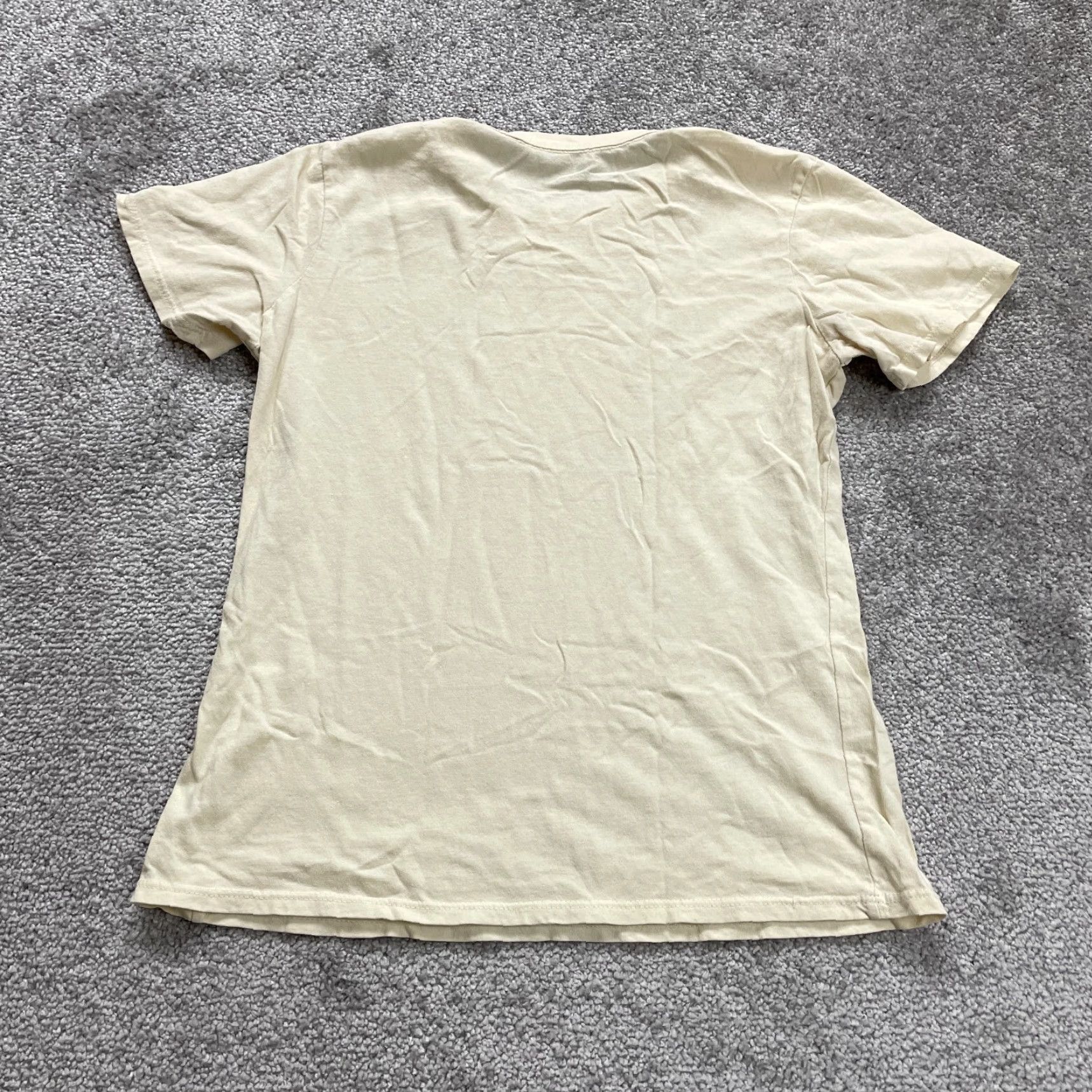 Vintage JOHN GALT Women Juniors T-Shirt One Size Beige Crew Neck Short Sleeve Casual Basic Cotton Size ONE SIZE - 2 Thumbnail