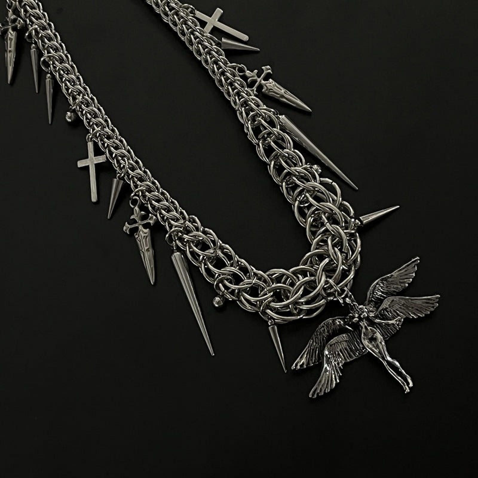Jewelry Gothic Silver Wallet Chain Size ONE SIZE - 3 Thumbnail