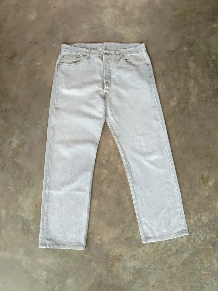 Levi's × Vintage 90s Vintage Levis 501 Made In USA Straight Leg Jeans 36x28 Size US 36 / EU 52 - 2 Thumbnail
