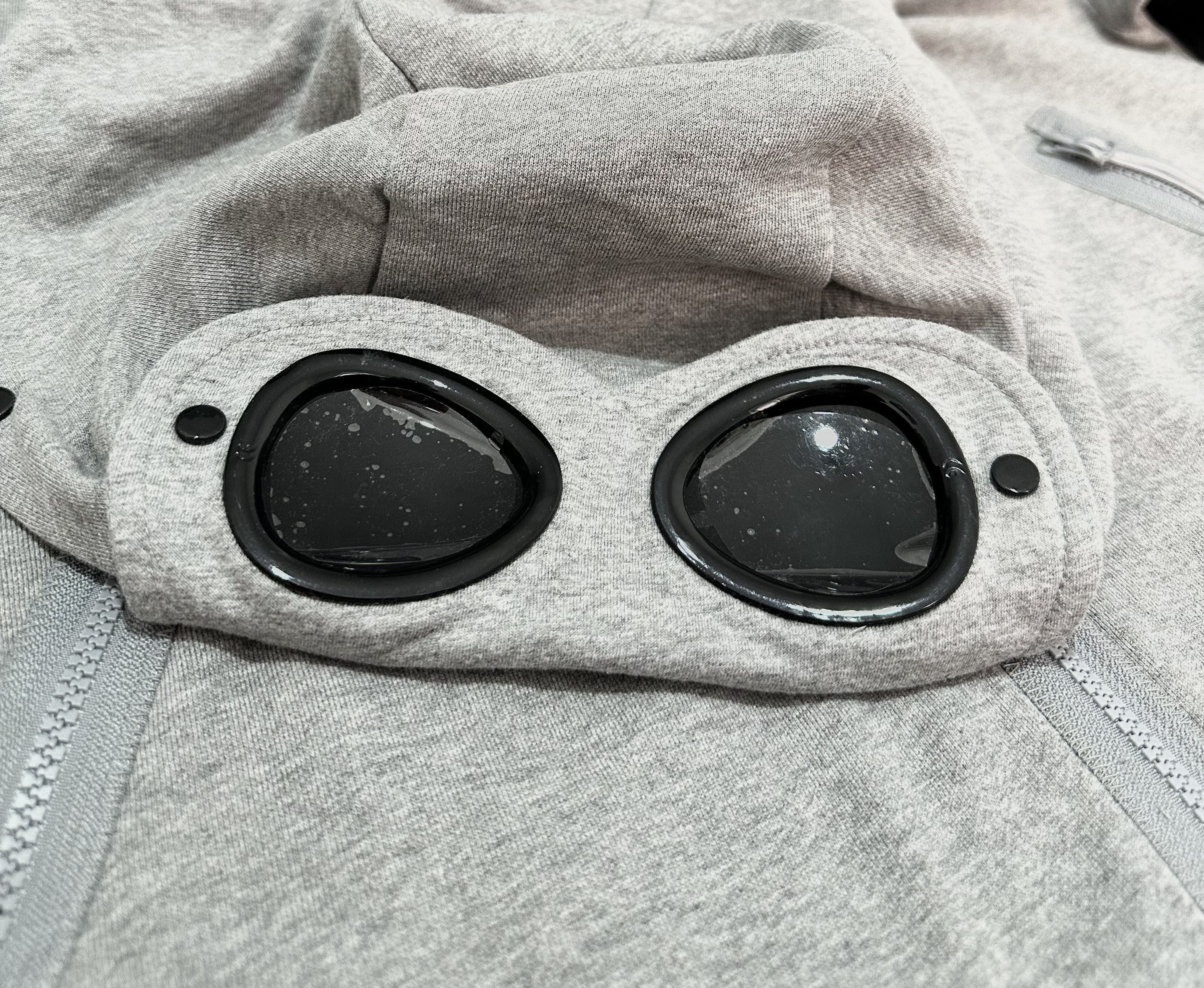C.P. Company Diagonal Raised Fleece Goggle Zipped Hoodie Size US M / EU 48-50 / 2 - 8 Thumbnail