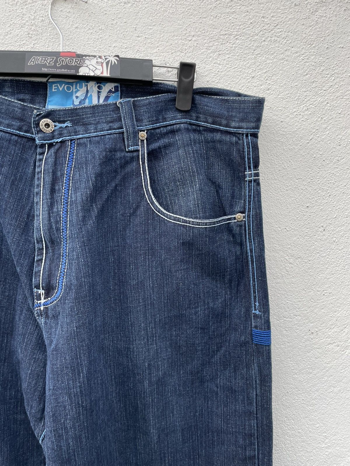 If Six Was Nine × JNCO Vintage Y2K Evolution Design Denim Jeans Size US 38 / EU 54 - 4 Thumbnail
