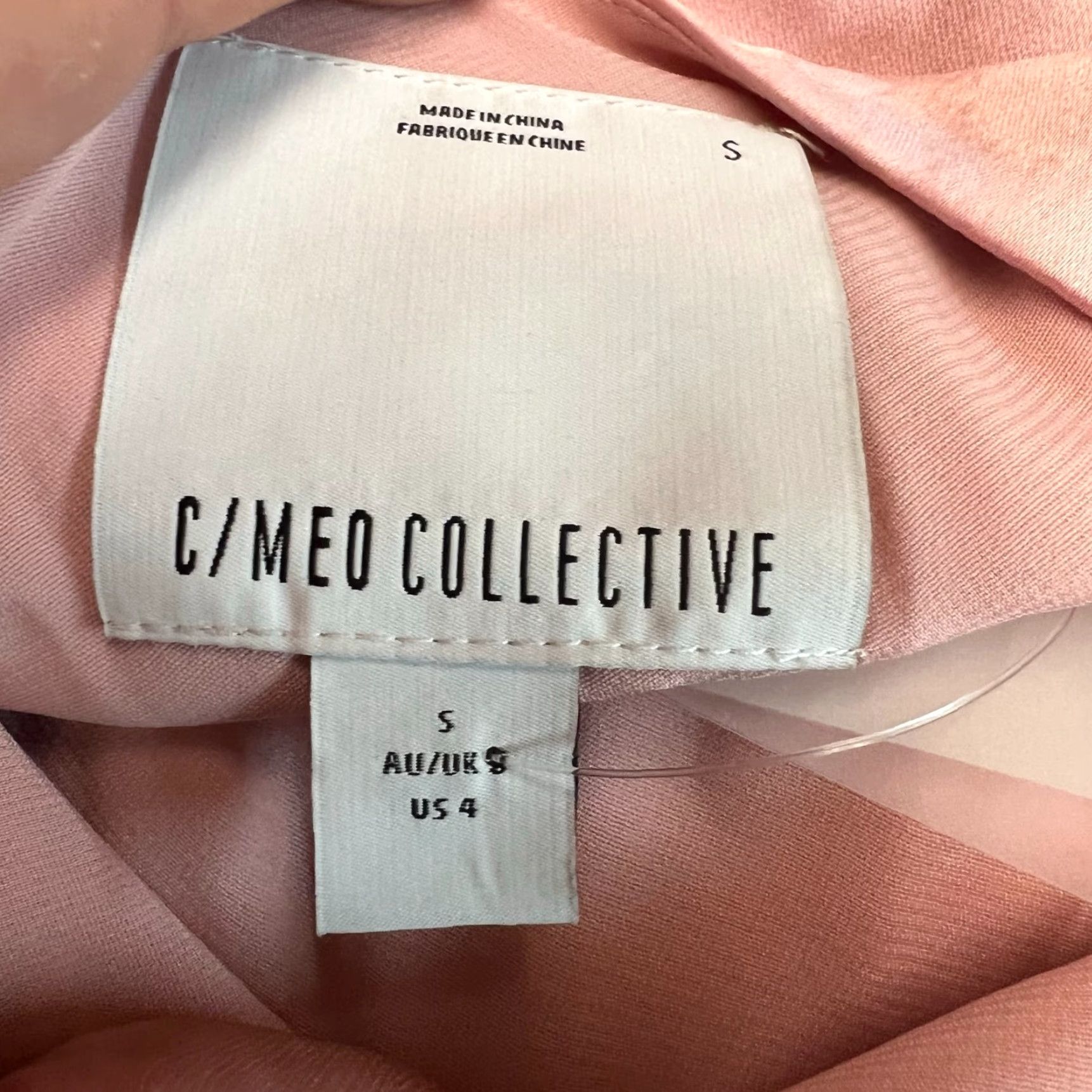 Vintage C/MEO COLLECTIVE Womens Pink Cold Shoulder Dress Size S Size S / US 4 / IT 40 - 6 Thumbnail