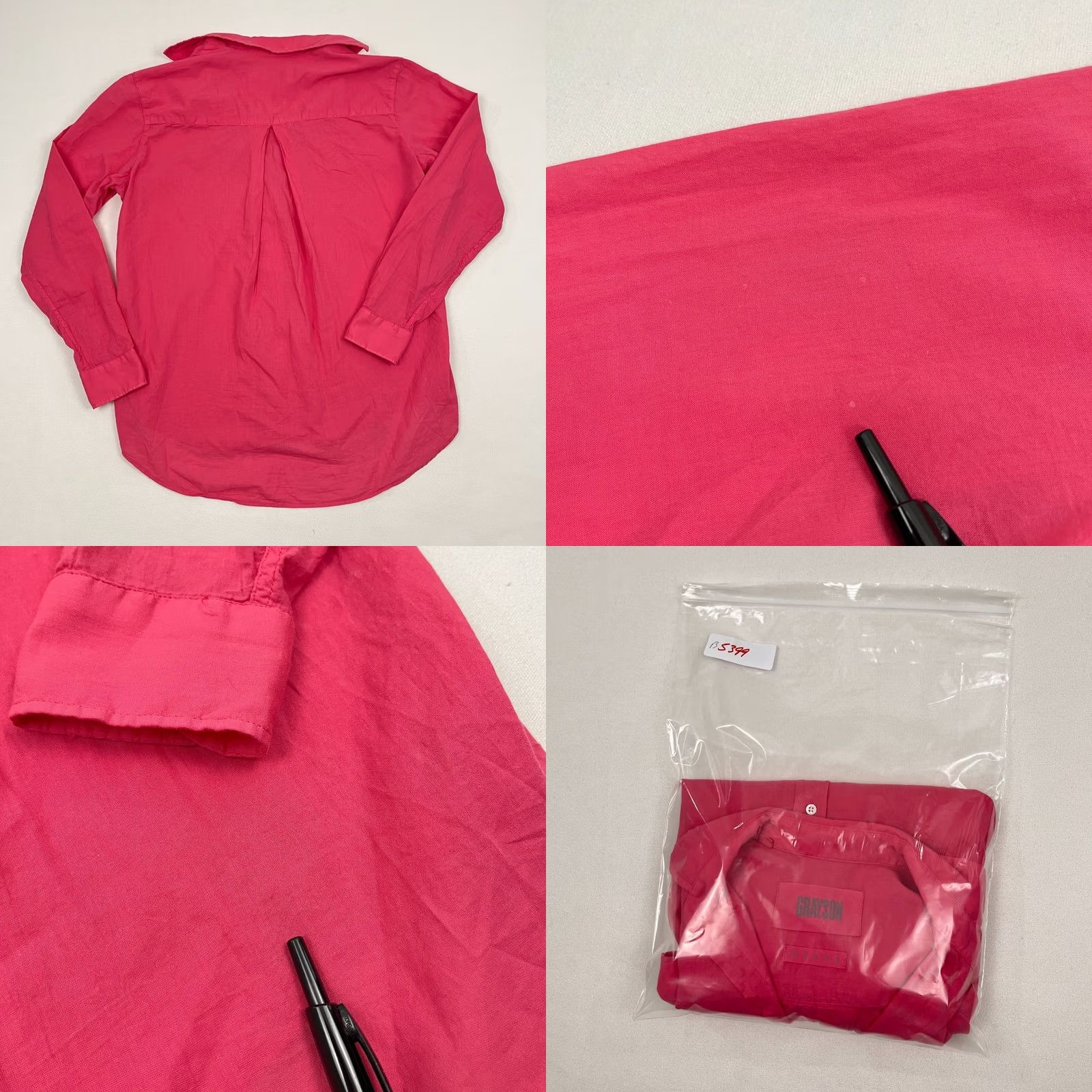 Pinko Grayson The Hero Shirt Womens XS Pink Button Up Lightweight Blouse Size XS / US 0-2 / IT 36-38 - 8 Thumbnail
