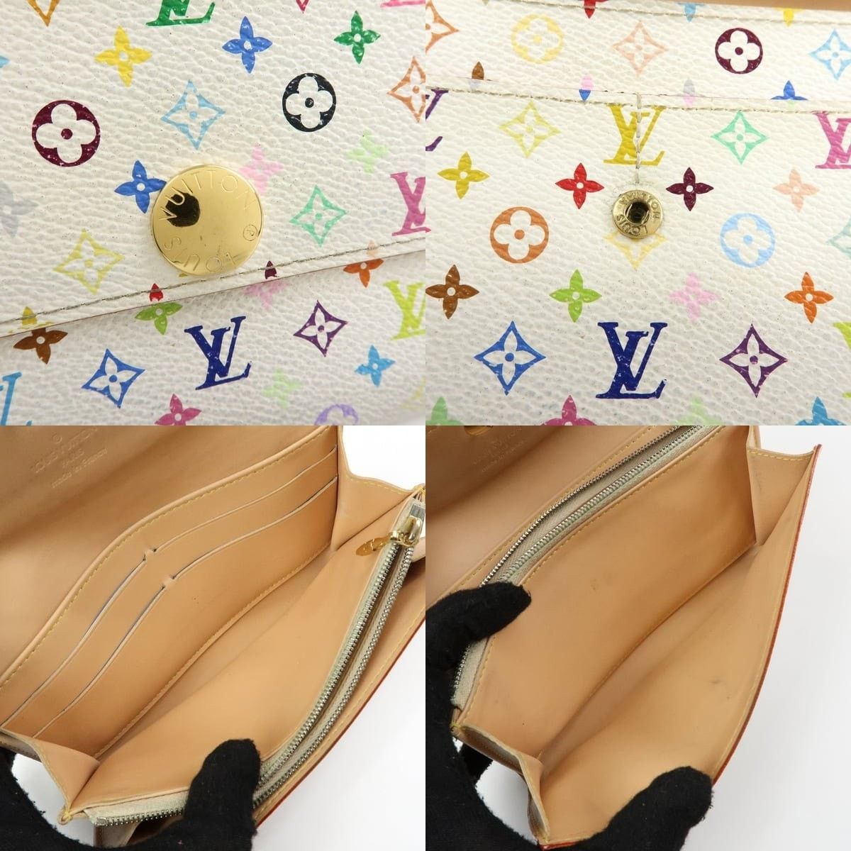 Louis Vuitton Louis Vuitton Monogram Portefeuille Sarah Wallet Size ONE SIZE - 6 Thumbnail