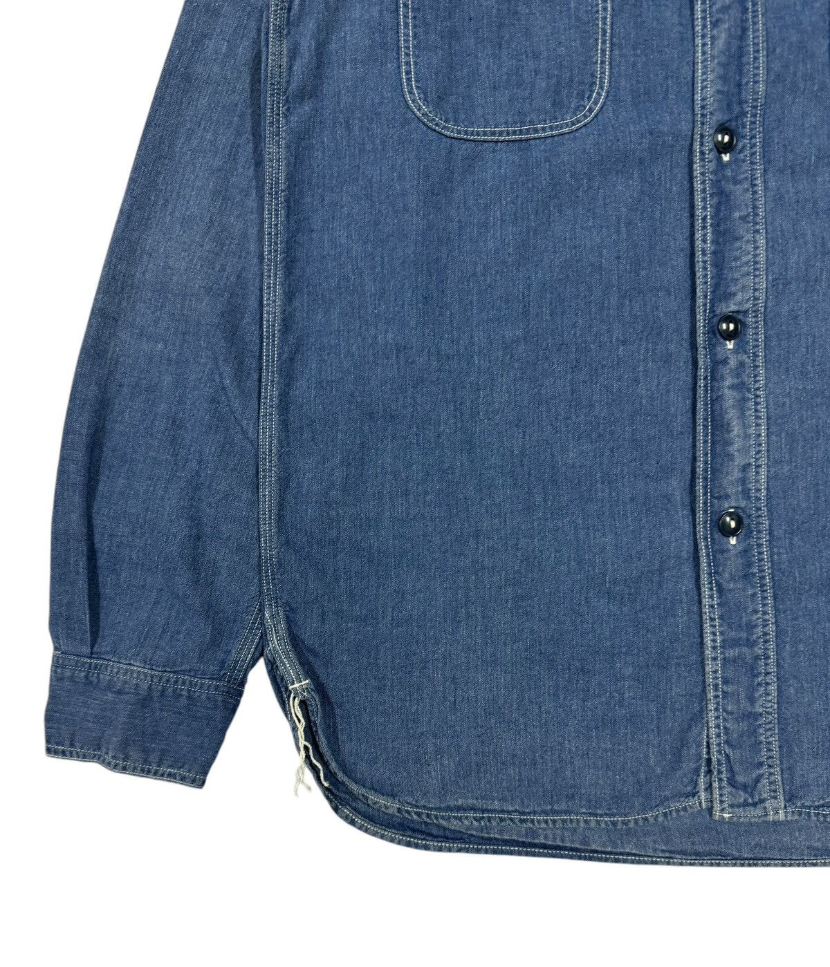 Orslow Orslow Ww11 Usn Inspired Chambray Blue Button Ups Size US S / EU 44-46 / 1 - 7 Thumbnail