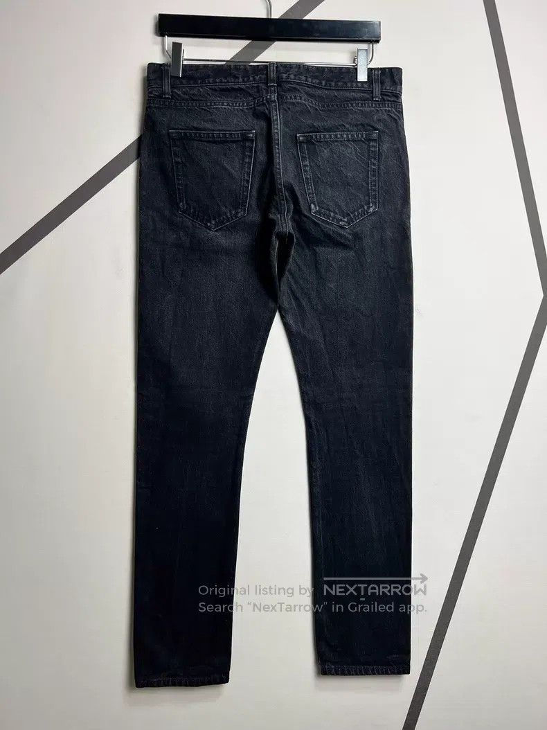 Saint Laurent Paris Saint Laurent Paris Smoke Black Water Ripple Slim Straight Size US 31 - 2 Thumbnail