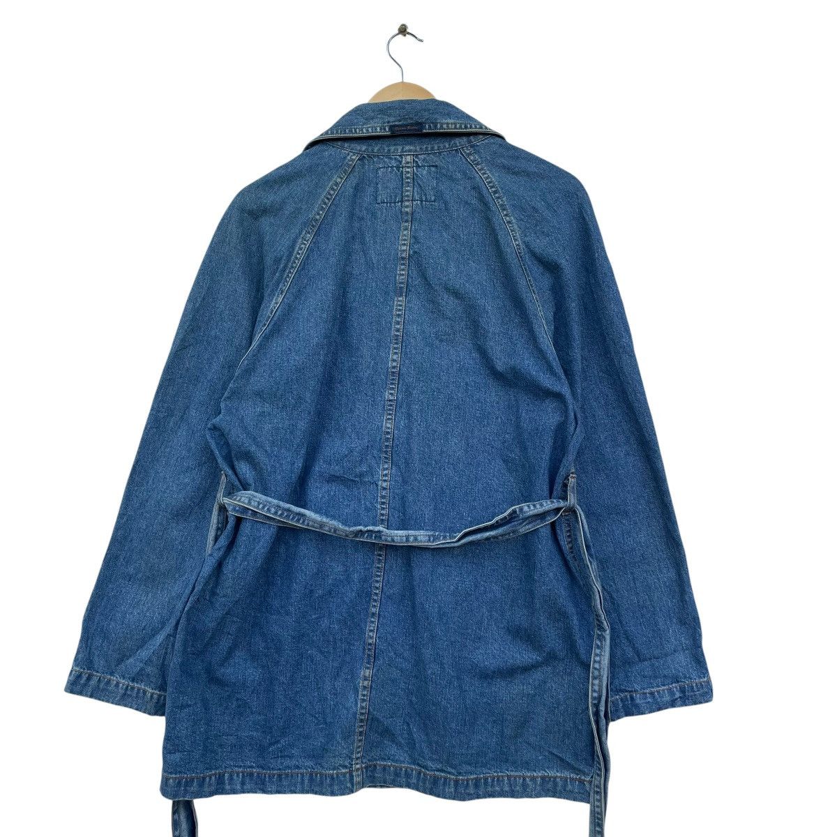 Guess 💥Vintage Guess Jeans Belted Denim Jacket Made In Usa Size M / US 6-8 / IT 42-44 - 2 Thumbnail