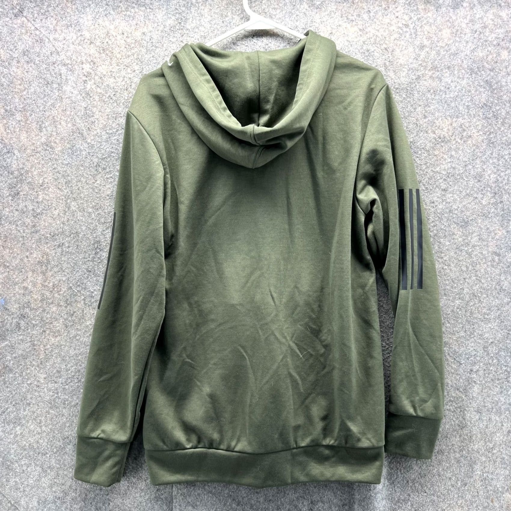 Adidas VINTAGE Adidas Sweater Men Small Olive Green Full Zip Hoodie Trefoil Originals Jacket Adult Small Hoodie Regular Fit Logo Pattern Solid Size US S / EU 44-46 / 1 - 2 Thumbnail