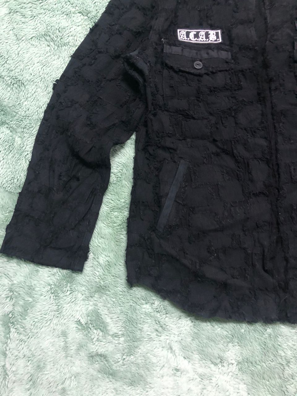 Japanese Brand AZUMA ANTI CRAFT PATCHWORK DESIGN CUSTOM PIN GOTHIC STYLE Size US M / EU 48-50 / 2 - 7 Thumbnail