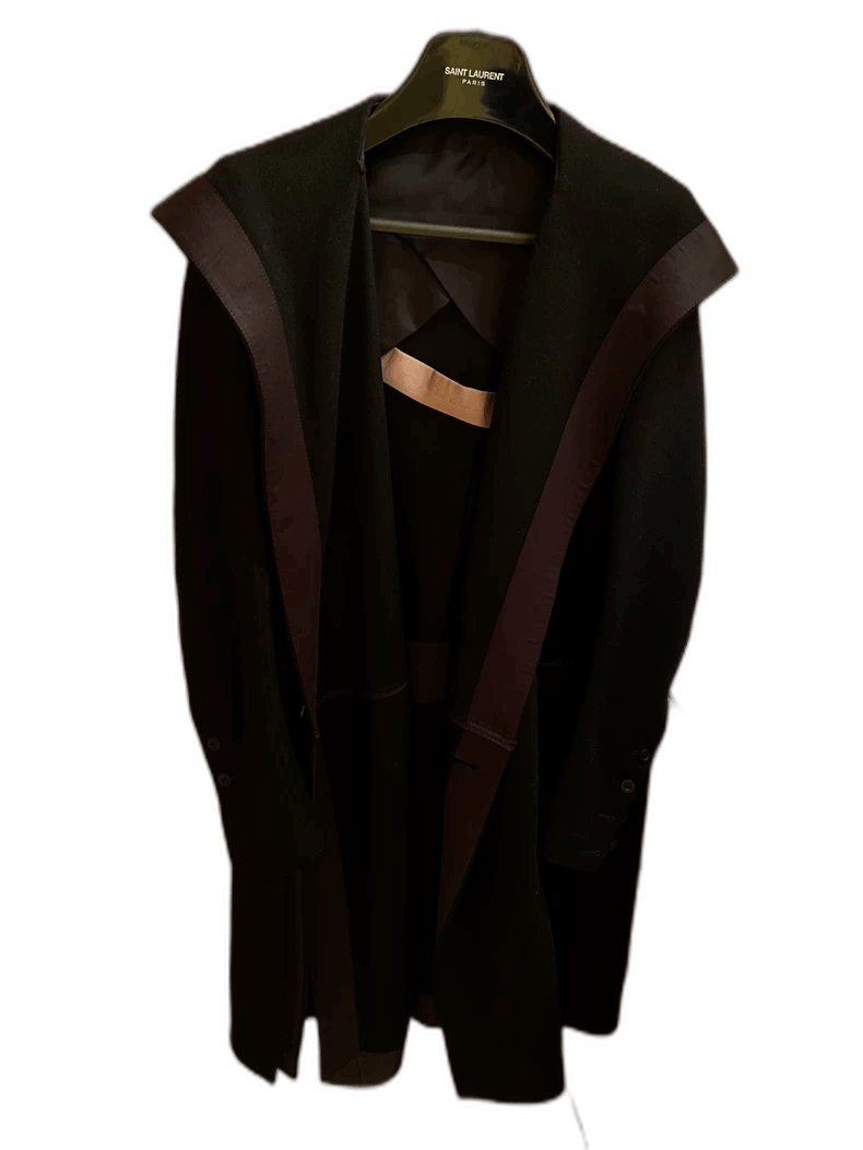 Rick Owens rick owens black cashmere hooded coat-2508 Size US S / EU 44-46 / 1 - 1 Thumbnail
