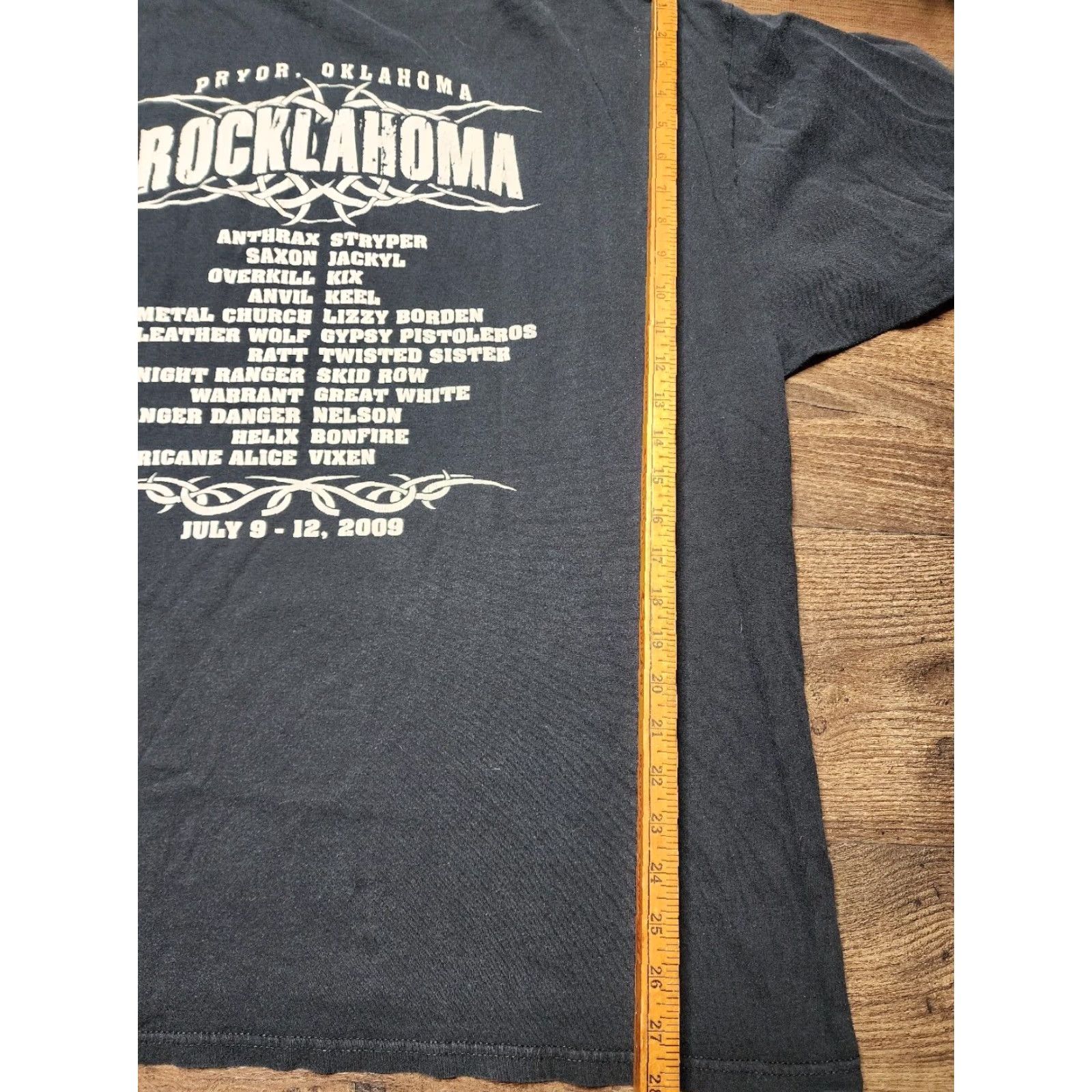Doublet Rocklahoma Festival T-Shirt 2XL Black Double-Sided Short Sleeve Mens Rock 2010s Size US XXL / EU 58 / 5 - 4 Thumbnail