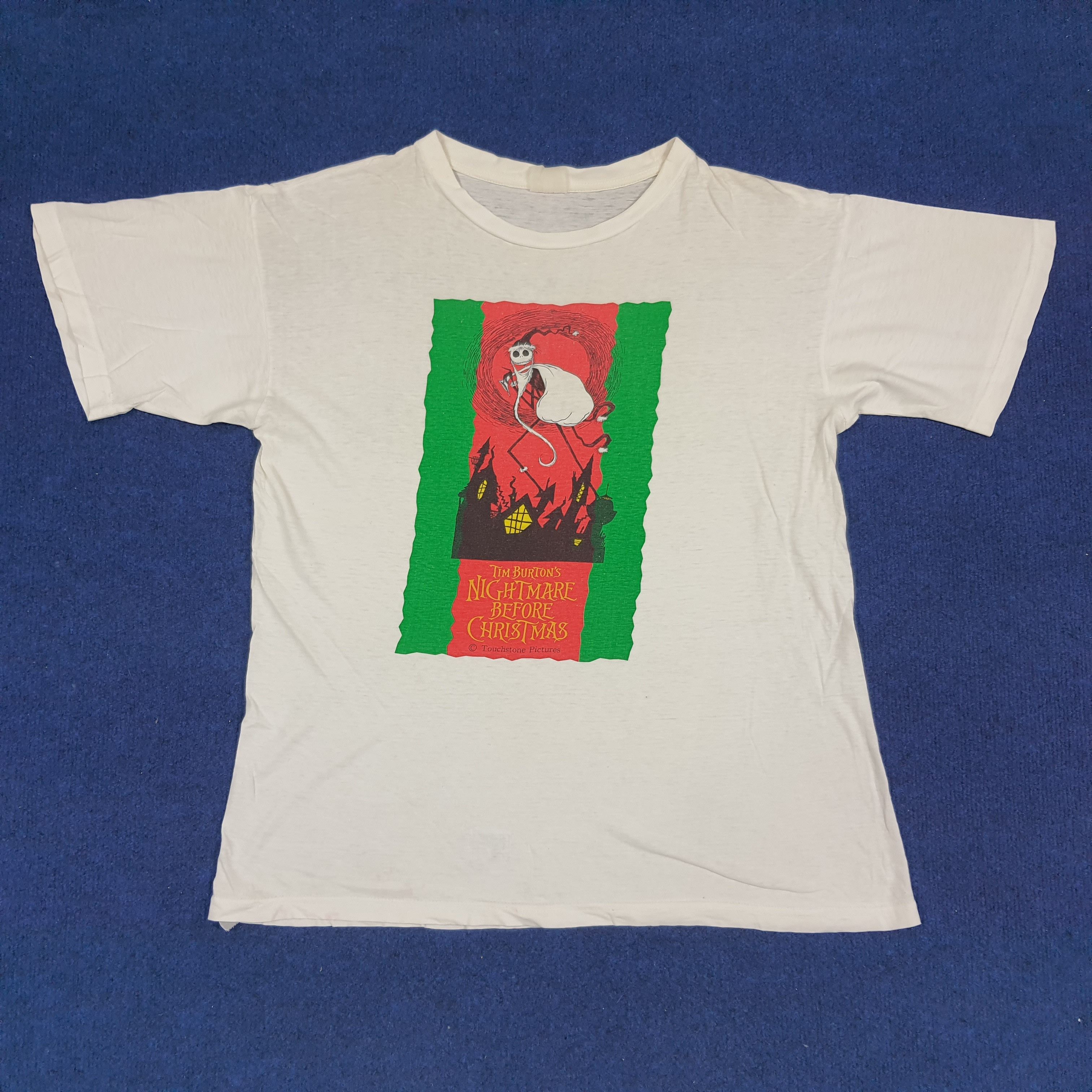 Vintage Vintage The Nightmare Before Christmas Movie Tshirt Size US L / EU 52-54 / 3 - 1 Thumbnail