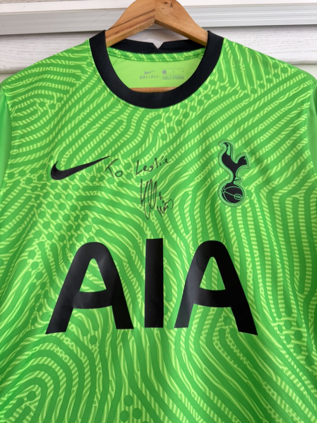Nike Hugo Lloris Signed Tottenham Hotspur Soccer Goalkeeper Kit Size US L / EU 52-54 / 3 - 6 Thumbnail