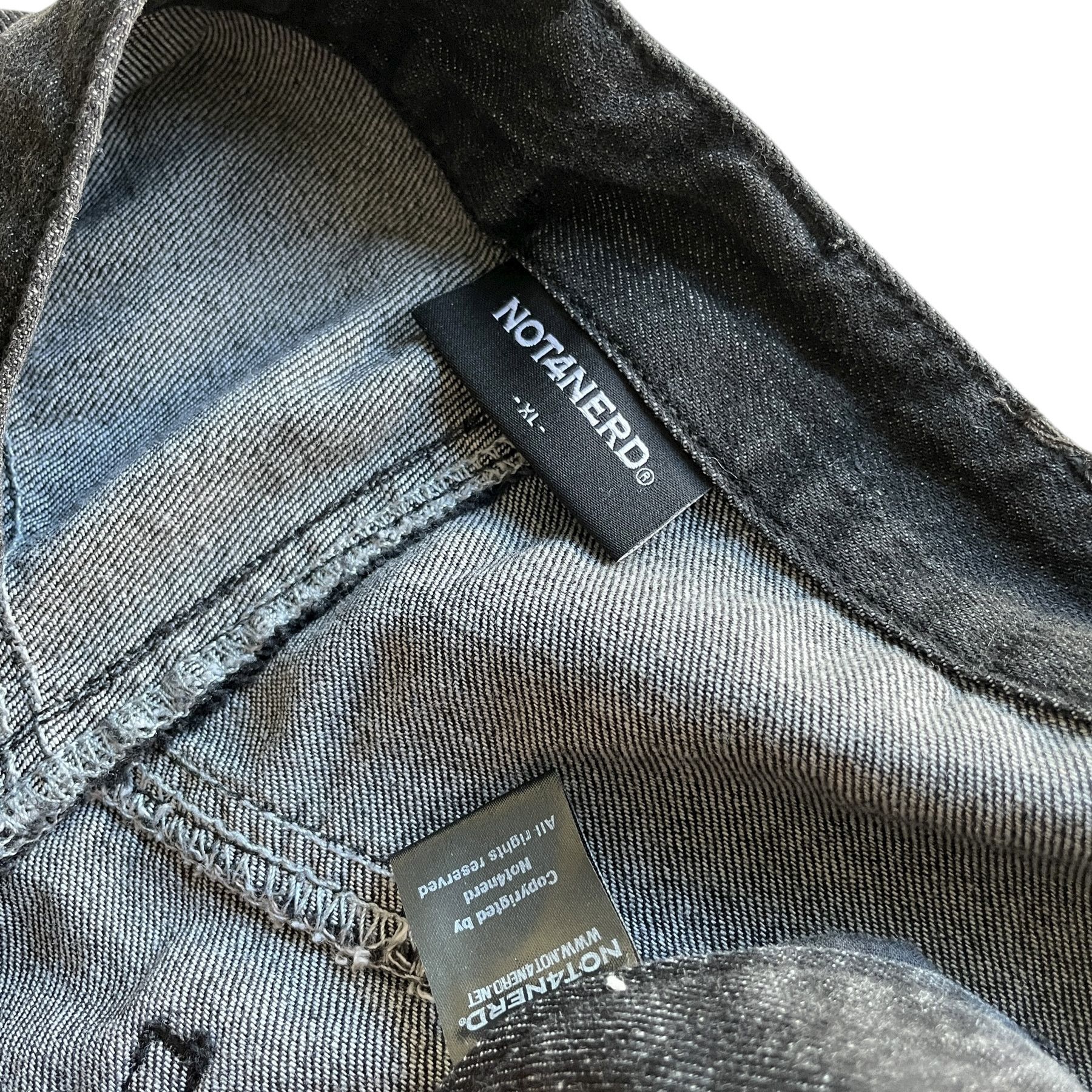 Japanese Brand Baggy skater hiphop linen like washed denim jeans Size US 34 / EU 50 - 8 Thumbnail