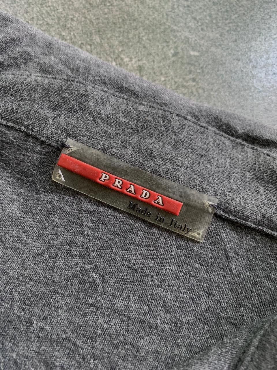 Prada FREE TAX! 2000s Half Buttoned Red Tab Polo Shirt Size US S / EU 44-46 / 1 - 8 Thumbnail