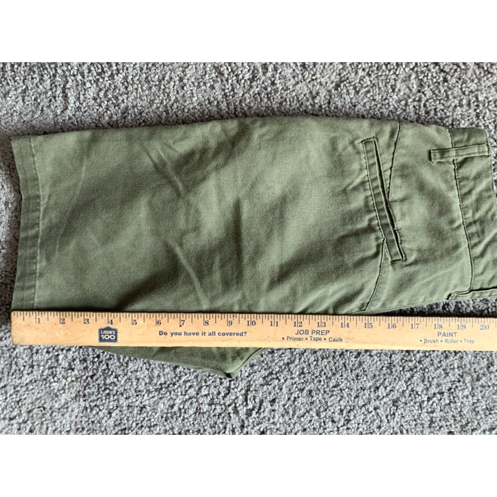 Volcom Volcom Corpo Class Vmonty Shorts Mens 28 x 10" Green Chino Cotton Blend Casual Regular Size US 28 / EU 44 - 5 Thumbnail