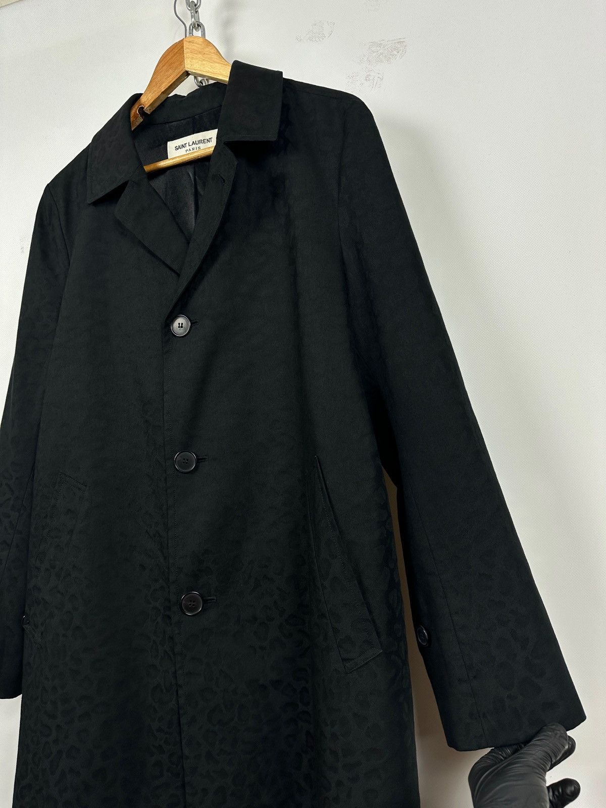 Saint Laurent Paris Saint Laurent Paris Hedi Slimane Leopard Jacquard Coat Size US S / EU 44-46 / 1 - 10 Thumbnail