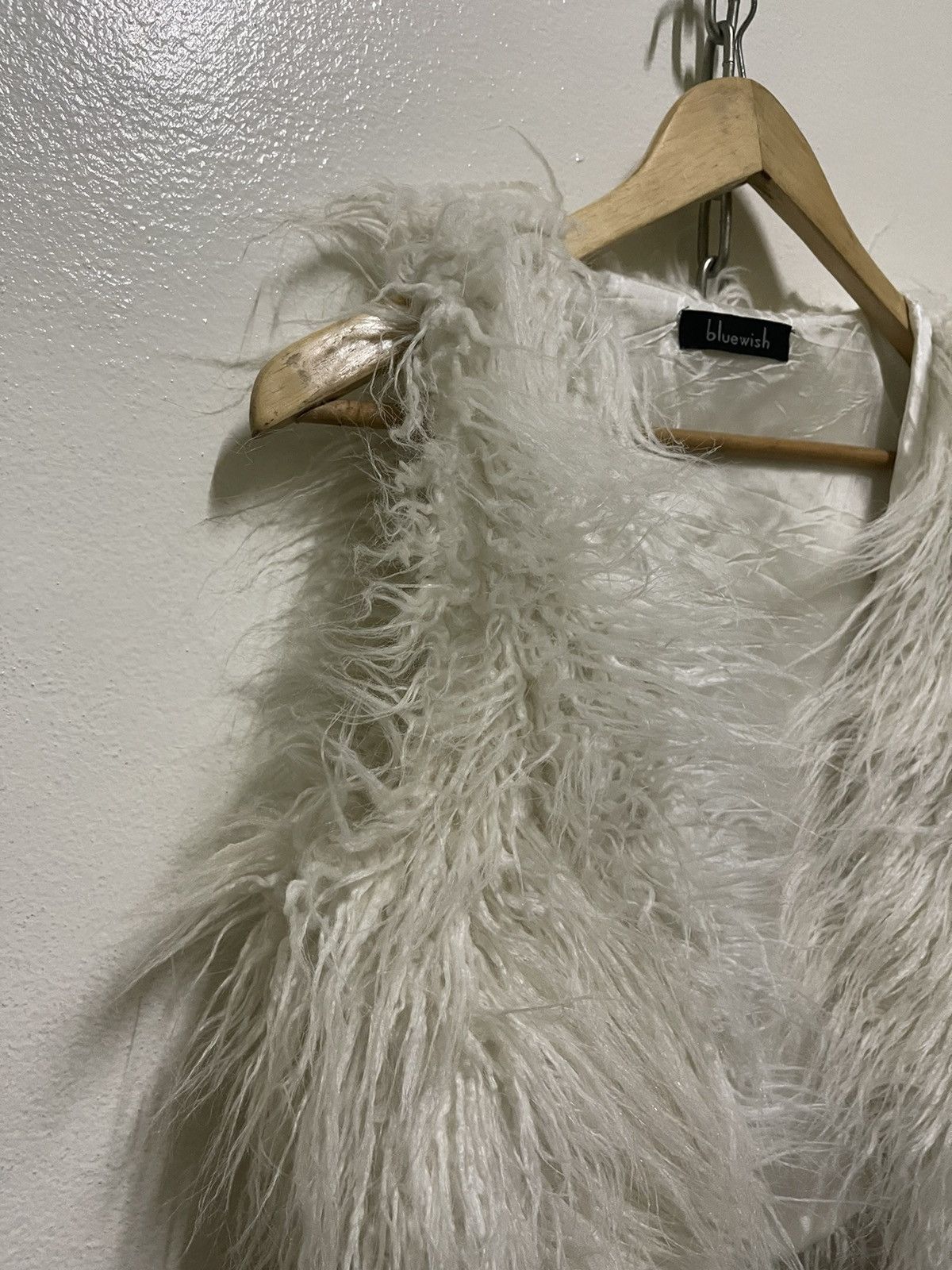 Japanese Brand Bluewish Faux Fur Vest Size S / US 4 / IT 40 - 2 Thumbnail