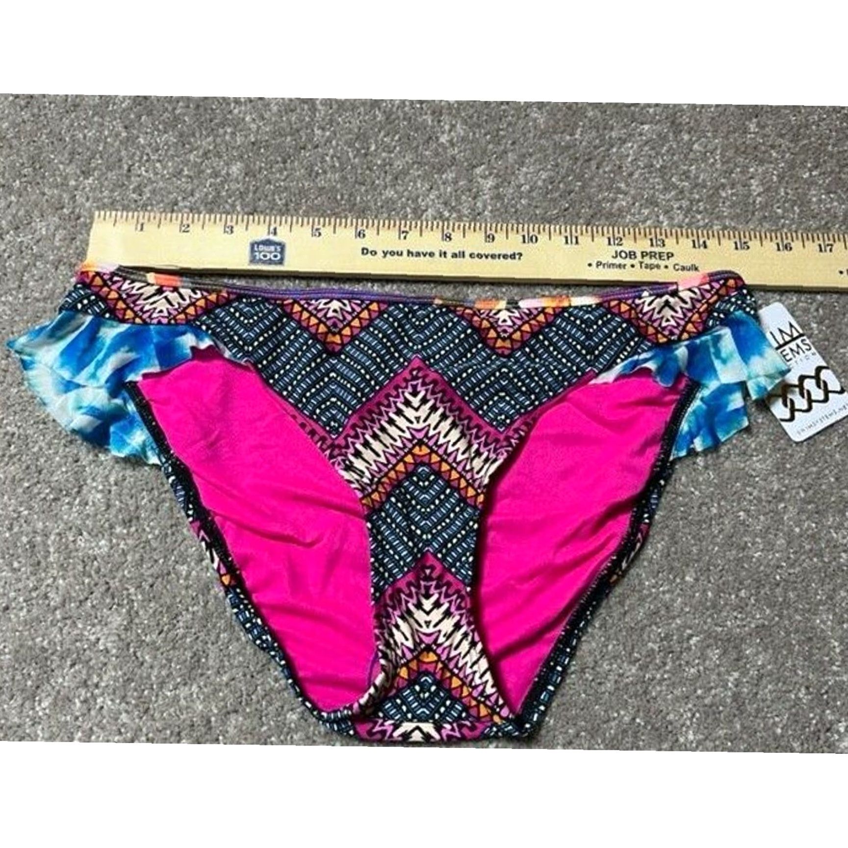 Swims Swim Systems Bikini Swim Bottom XL Pink Aztec Chevron Boho 70s Mid-rise Women Mens? Size 40" / US 18 - 4 Thumbnail