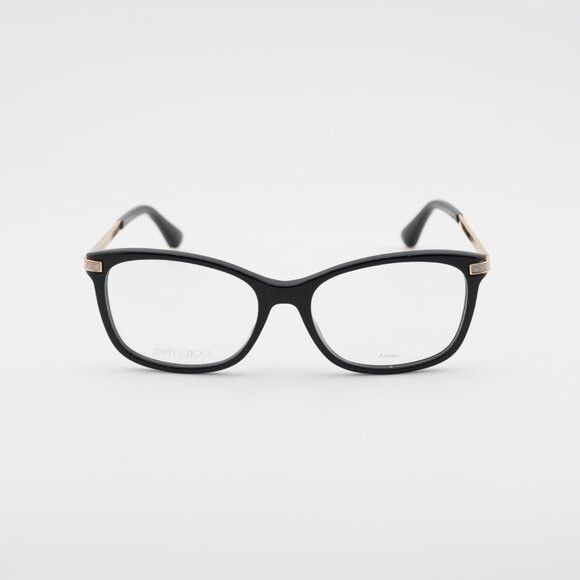Jimmy Choo Jimmy Choo JC269 0807 00 Eyeglasses Black 54mm Square Frame Size ONE SIZE - 2 Thumbnail