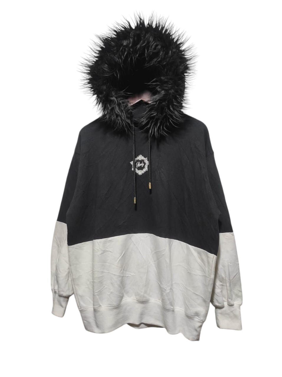Hysteric Glamour Rady Oversized Black & White Fur Hoodie i6w9 LBG style Size US M / EU 48-50 / 2 - 1 Thumbnail