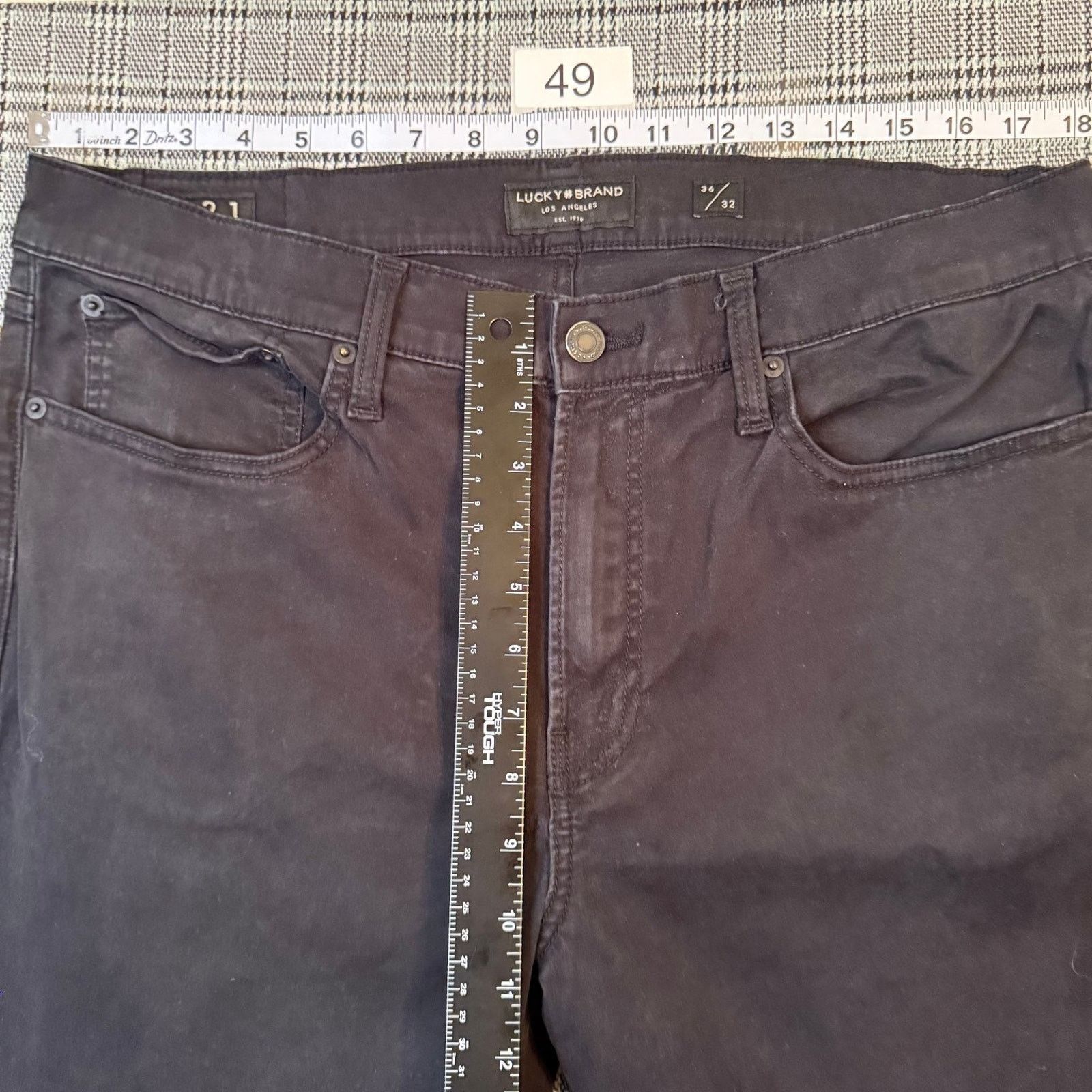 Lucky Brand Lucky Brand Men's Jeans Black Denim Slim Straight 36x32 Size US 36 / EU 52 - 4 Thumbnail