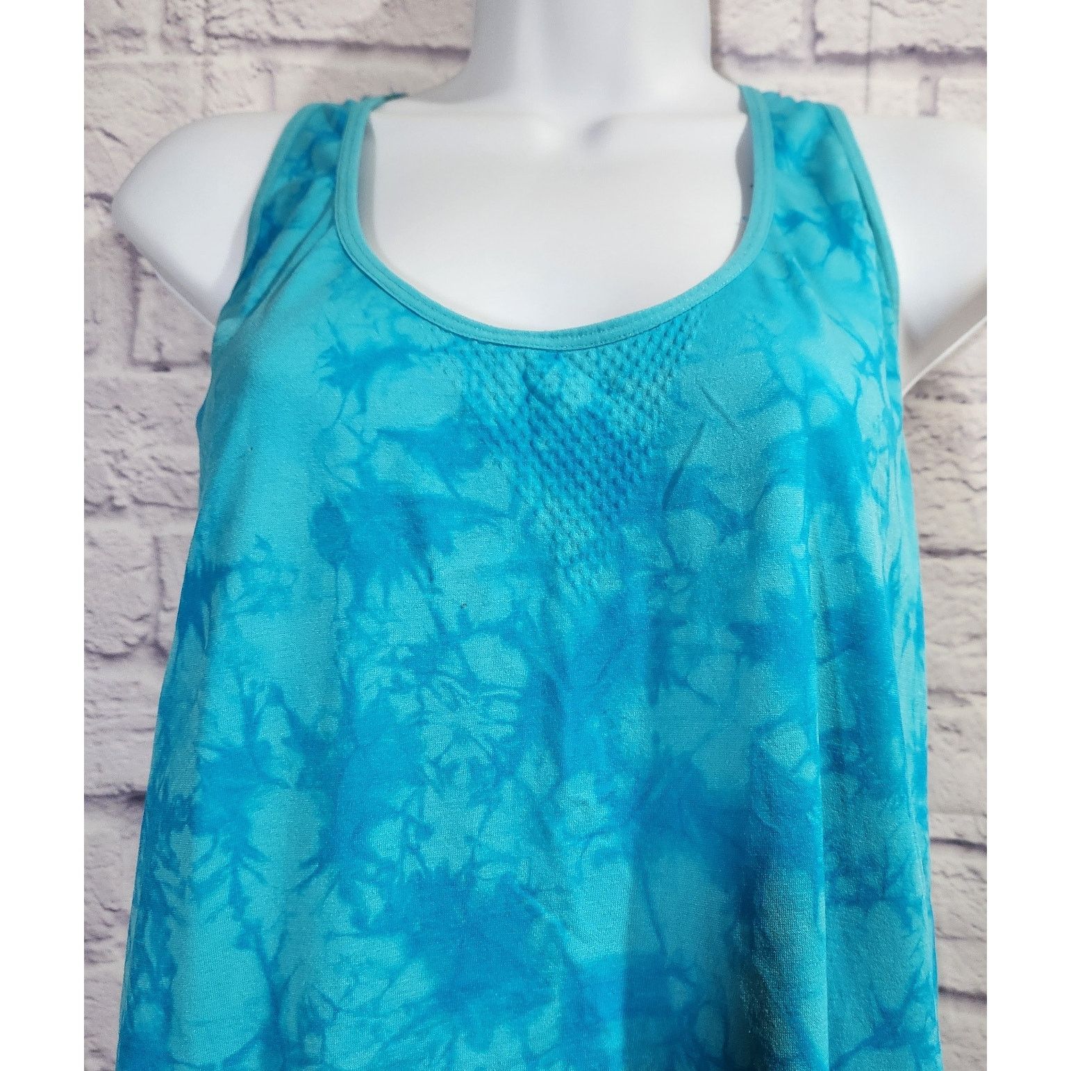 City Streets City Streets Blue Teal Breathable Tank Top XL Racerback Size XL / US 12-14 / IT 48-50 - 2 Thumbnail