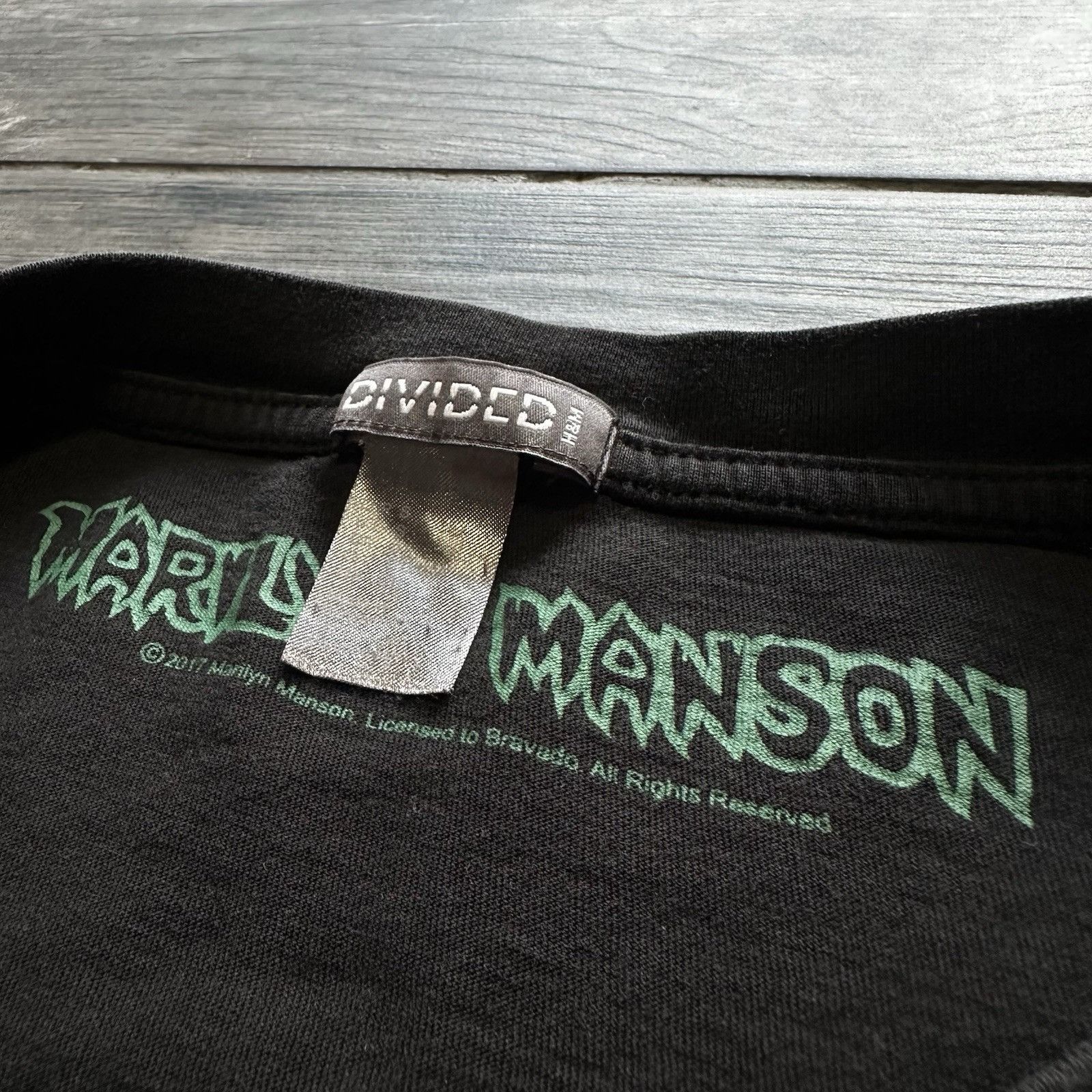 Divided MARILYN MANSON SMELLS LIKE CHILDREN WONKA 2017 TOUR PROMO BL Size US S / EU 44-46 / 1 - 5 Thumbnail