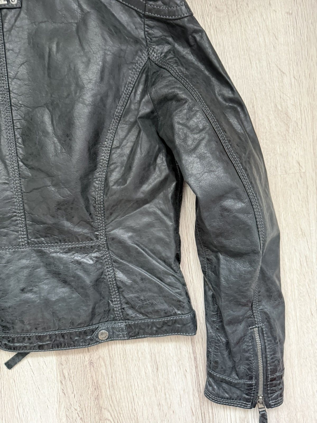 Gypsy Gipsy Leather Biker Jacket with Inner Hoodie Layer – Size S Size S / US 4 / IT 40 - 17 Thumbnail