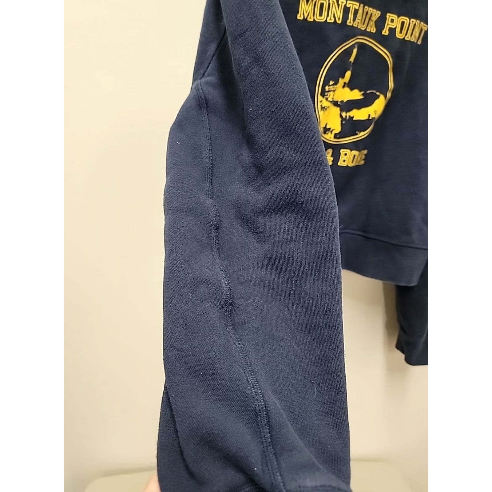 Rag & Bone rag & bone Sweatshirt Pullover Crew Neck Long Sleeve Blue M Womens Crop Graphic Embroidered Activewear Size M / US 6-8 / IT 42-44 - 4 Thumbnail