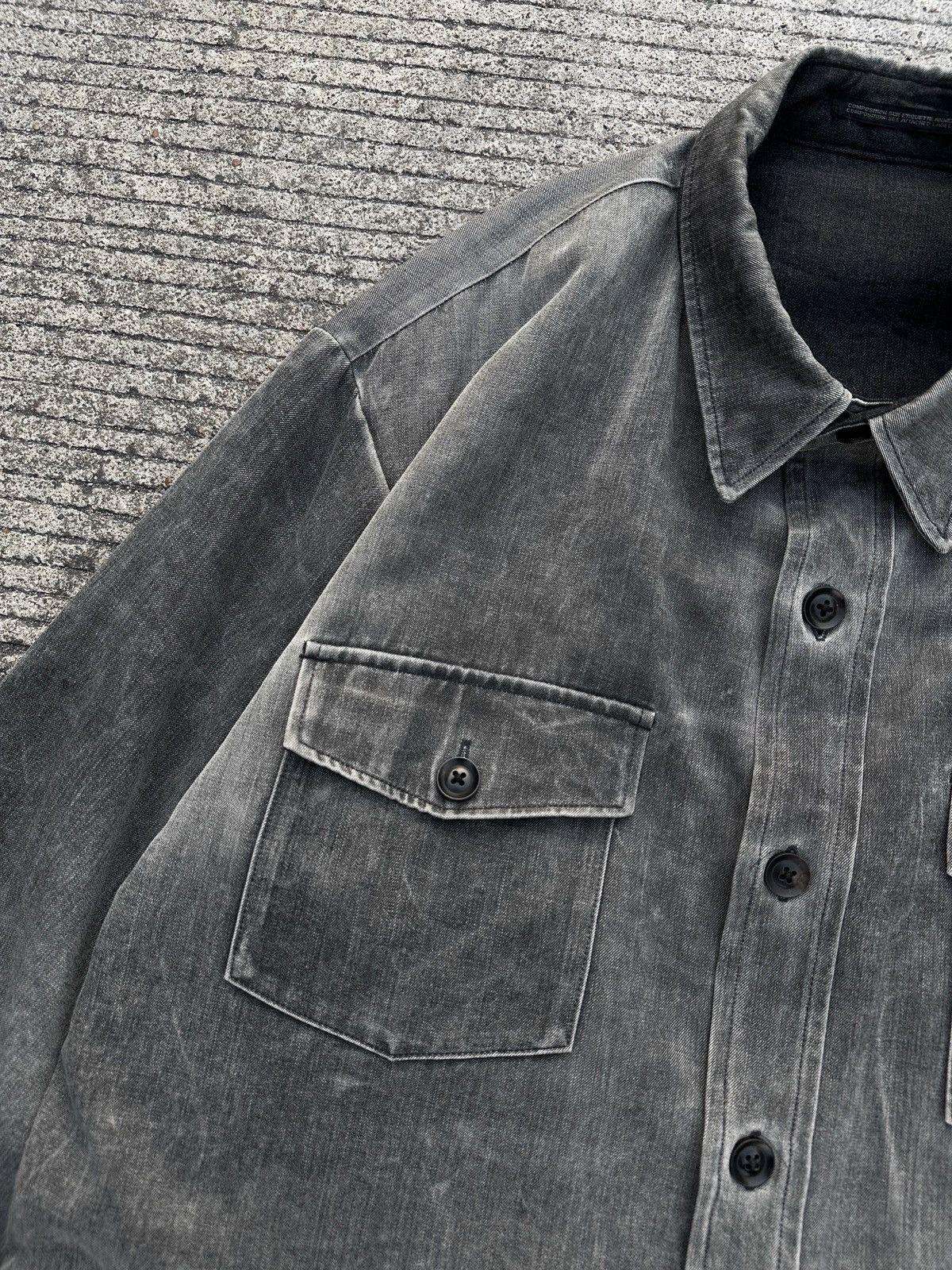 Y's for Men × Yohji Yamamoto Yohji Yamamoto SS08 Y’s For Men Washed Dye Shirt Jacket Size US L / EU 52-54 / 3 - 8 Thumbnail