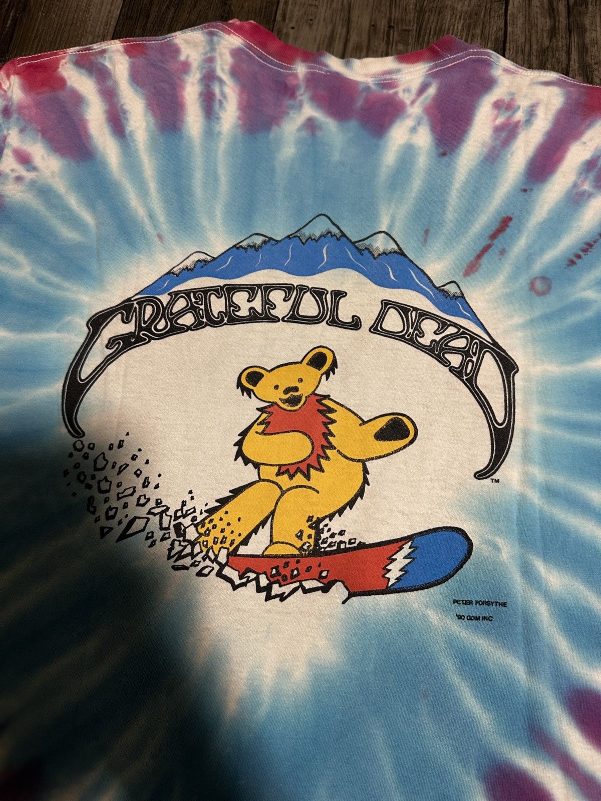 Grateful Dead Vintage 1990 Grateful Dead Snowboarding Bears Tee Size US L / EU 52-54 / 3 - 4 Thumbnail
