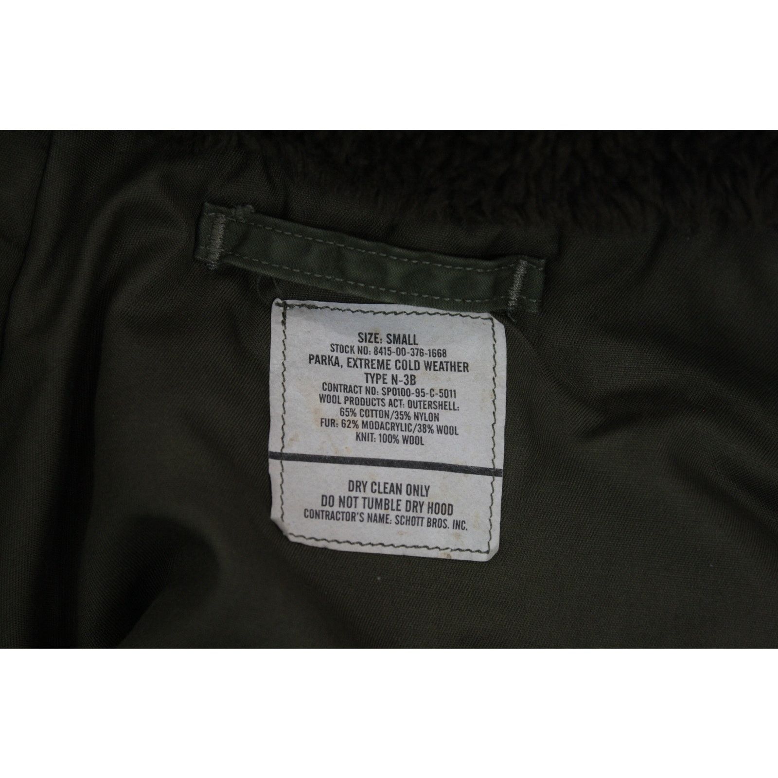 Schott × Vintage Vintage USAF N-3B Parka Snorkel Jacket Extreme Cold Weather Size US S / EU 44-46 / 1 - 14 Thumbnail