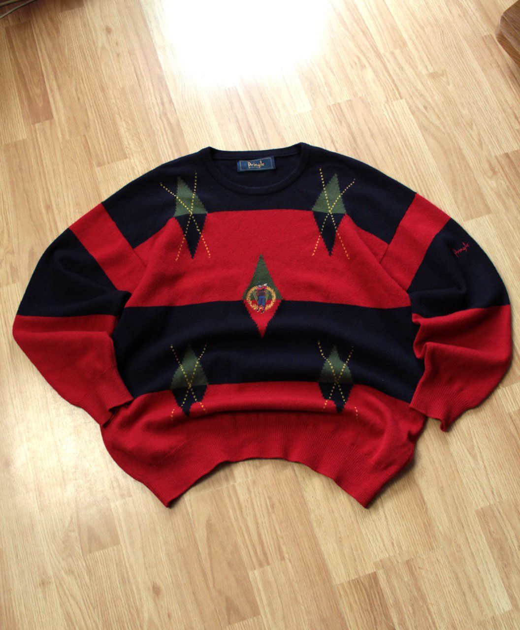 Pringle Of Scotland 🔥 Pringle of Scotland Vintage Golf Wool Knit Sweater Rare Size US L / EU 52-54 / 3 - 2 Thumbnail