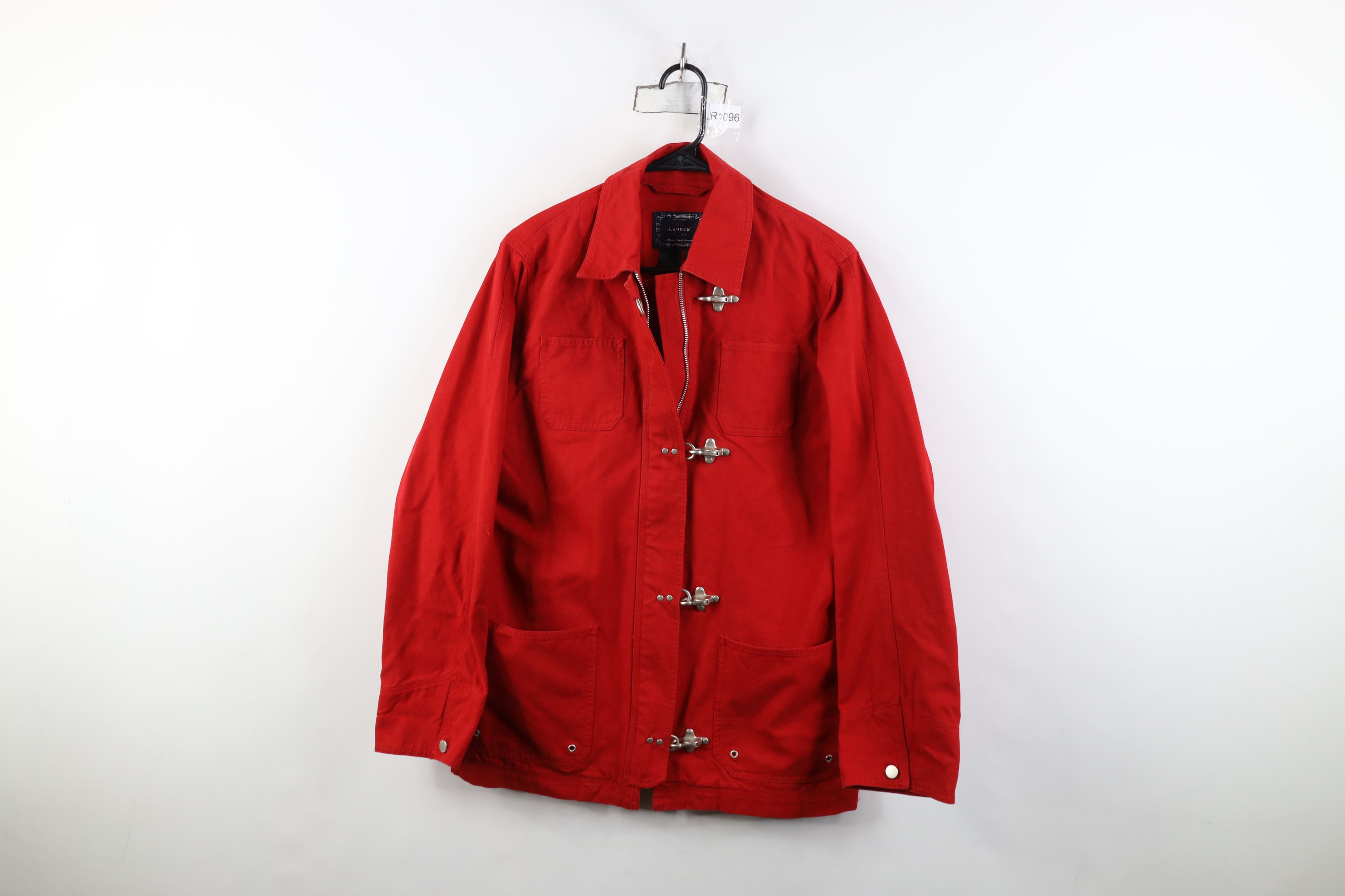 Ralph Lauren Vintage 90s Ralph Lauren Clasp Toggle Button Jacket Red Size M / US 6-8 / IT 42-44 - 1 Thumbnail