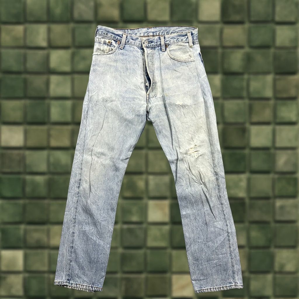 Levi's Levi's 752 Jeans Mens Regular Fit Straight Leg Light Wash 33x34 Jeans Regular Mens Levi's 752 City Classic Designer Outdoor Vintage No Size US 33 - 1 Thumbnail