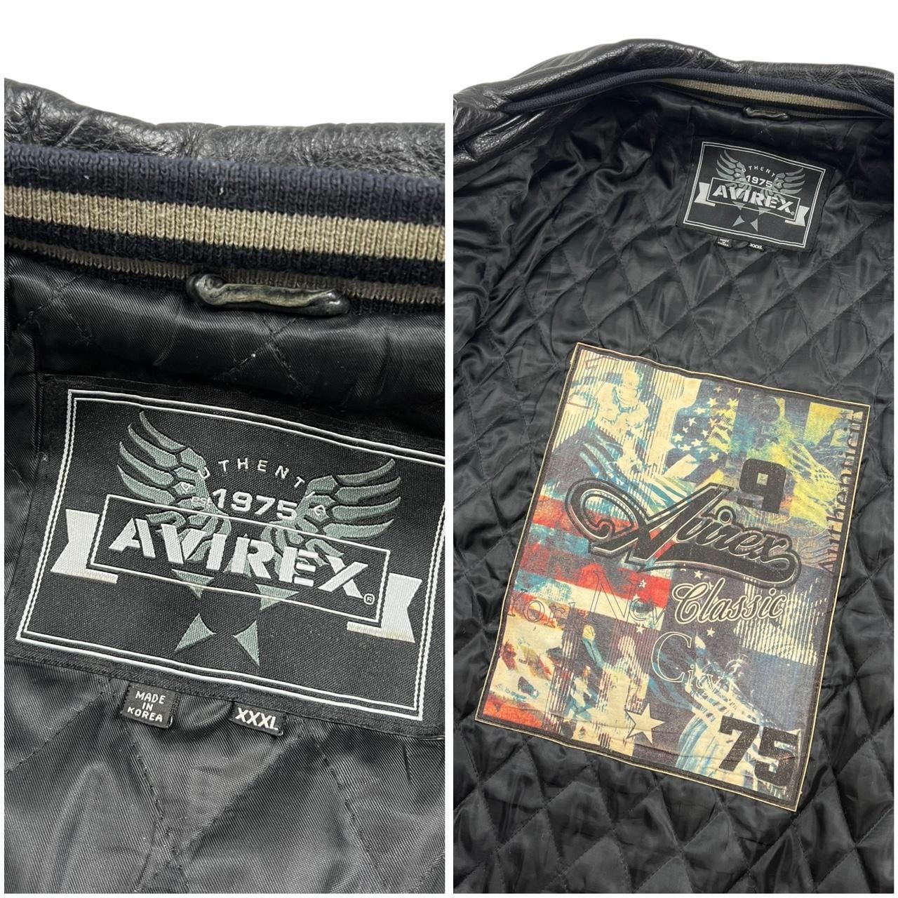 Avirex Vintage Avirex Raptors Leather Jacket - XXXL Size US XXL / EU 58 / 5 - 4 Thumbnail