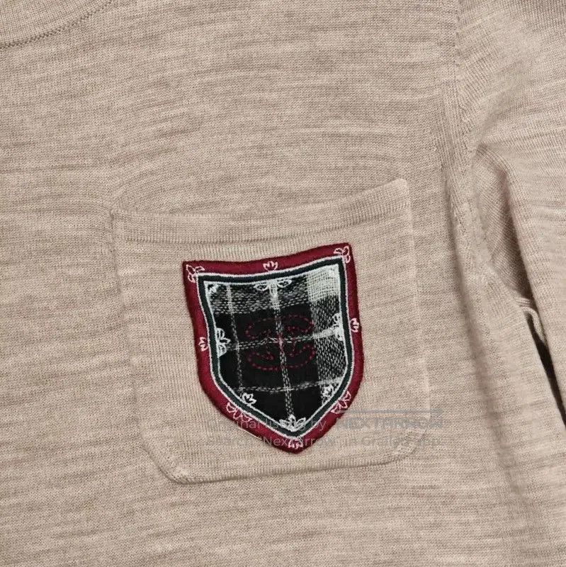 Chanel Chanel Wool Logo Dress in Beige . Size M / US 6-8 / IT 42-44 - 4 Thumbnail