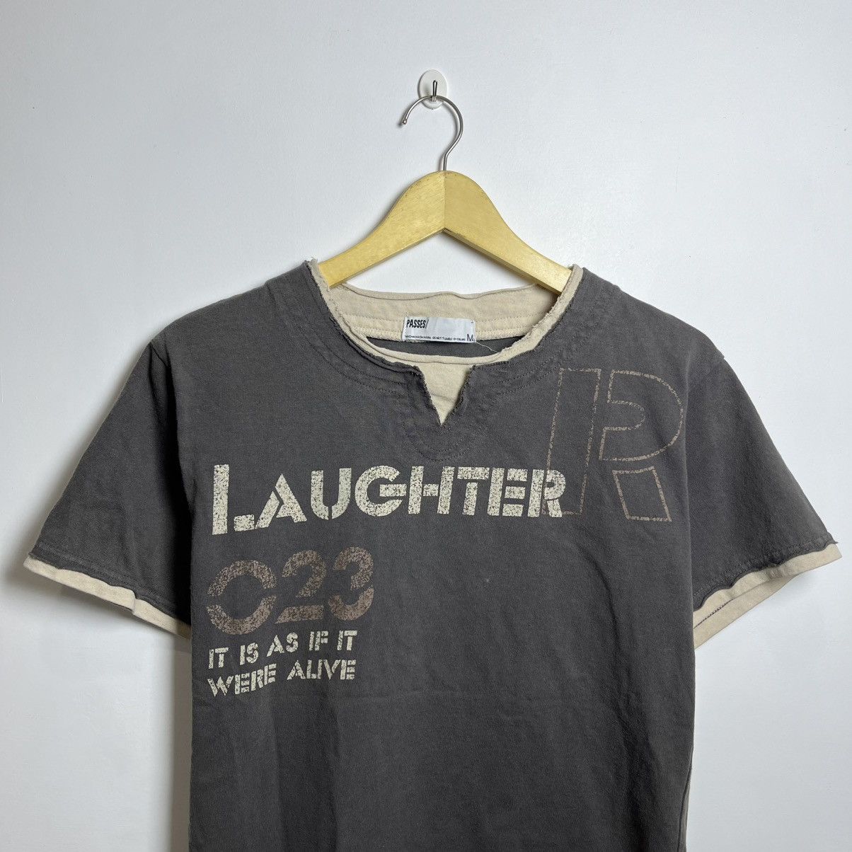 Le Grande Bleu (L.G.B.) Y2K Laughter Double Layer Japanese Tee Size US M / EU 48-50 / 2 - 2 Thumbnail