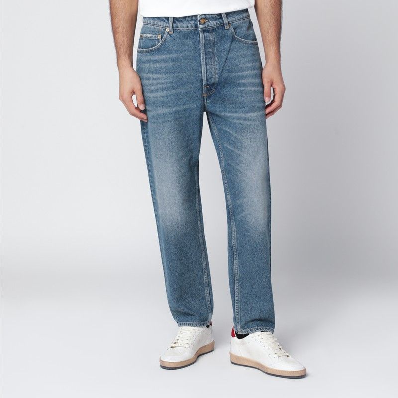 Golden Goose Washed-Effect Blue Jeans