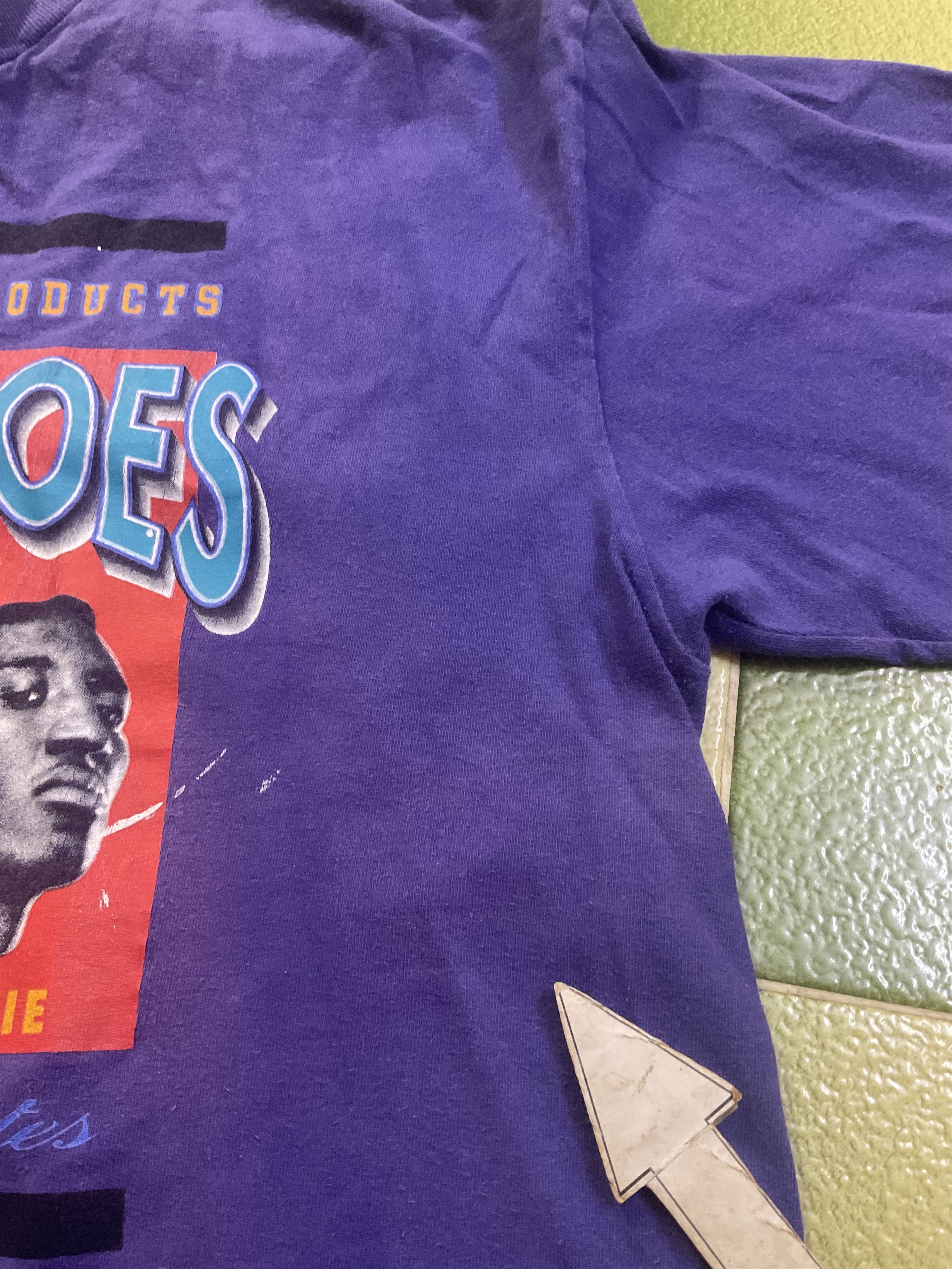 NBA Vintage 90s NIKE Hoop Heroes Jordan Barkley Pippen T-Shirt Size US L / EU 52-54 / 3 - 8 Thumbnail