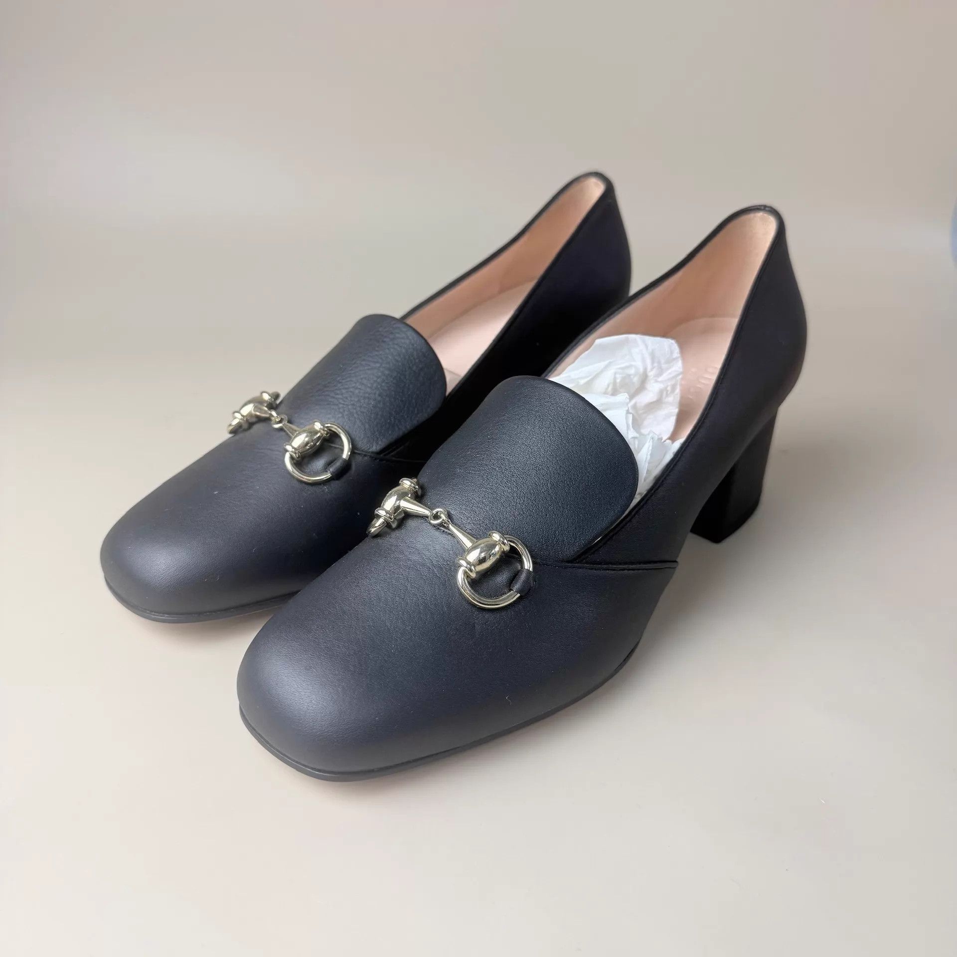 Gucci Gucci Horsebit Black & Yellow Low Heel Pumps 38 Women's Size US 7.5 / IT 37.5 - 1 Thumbnail