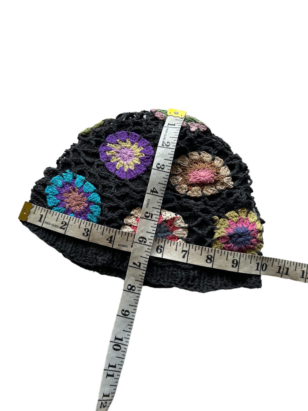 Japanese Brand × Kapital 🌈Hippies Style Crochet Knitted Handmade Beanie Hats ☠️🌈 Size ONE SIZE - 6 Thumbnail