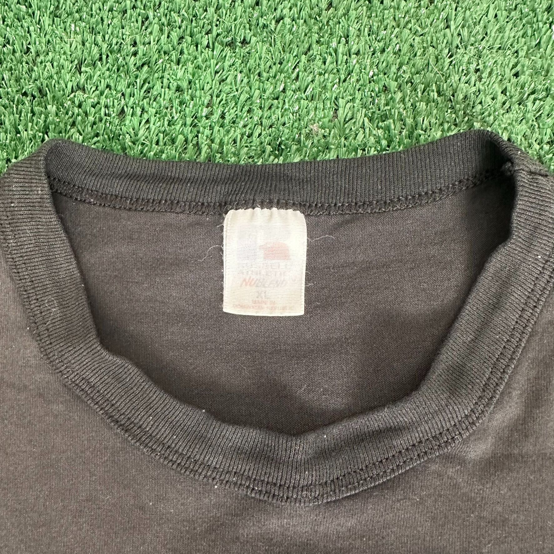 Russell Athletic Vintage Y2K Apollo Football T-Shirt Faded Black Grunge Distr Size US XL / EU 56 / 4 - 4 Thumbnail