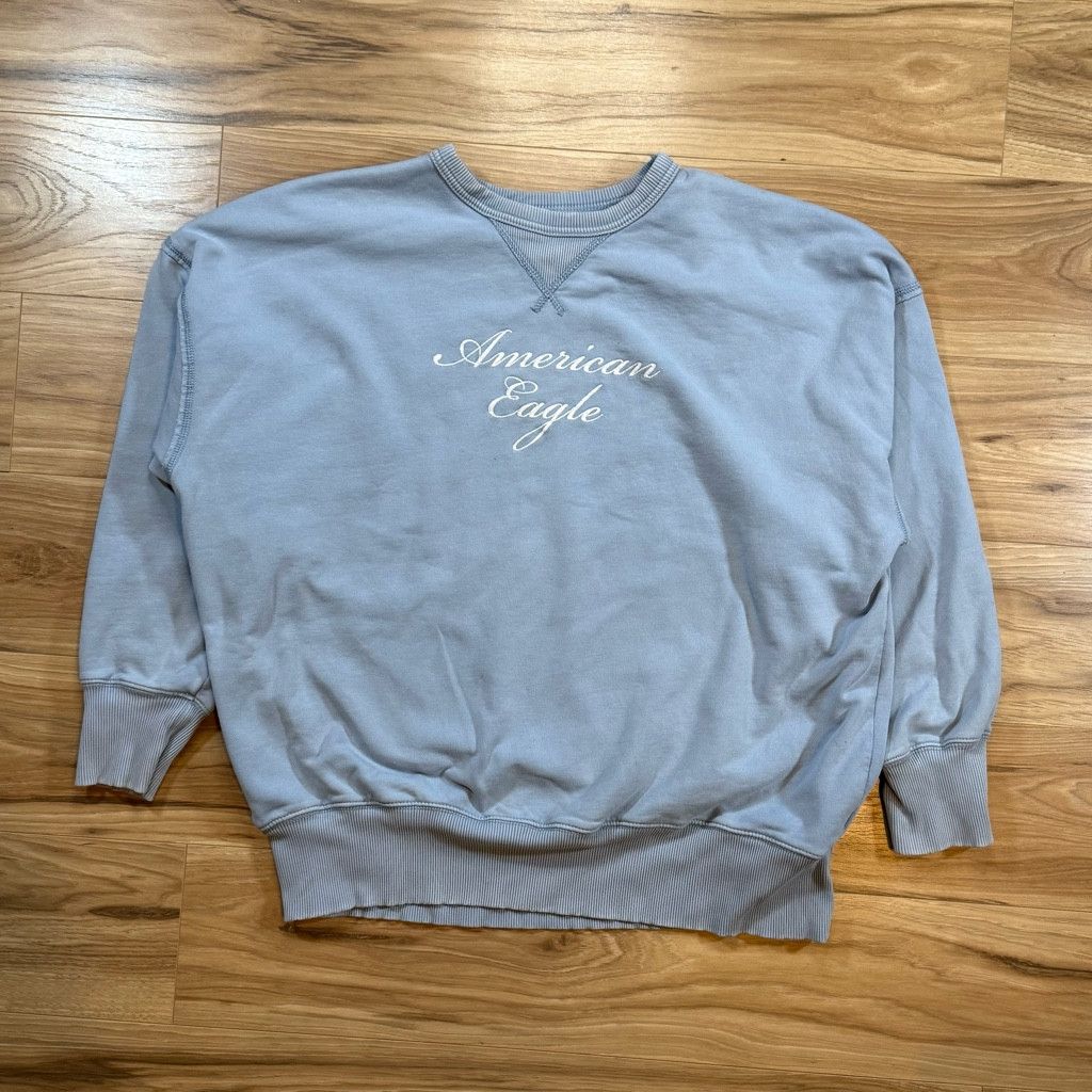 American Optical American Eagle Men’s M Blue Crewneck Sweatshirt Size US M / EU 48-50 / 2 - 1 Thumbnail