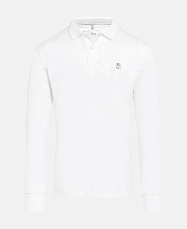 Brunello Cucinelli Long-sleeved polo shirt Size US XS / EU 42 / 0 - 1 Preview