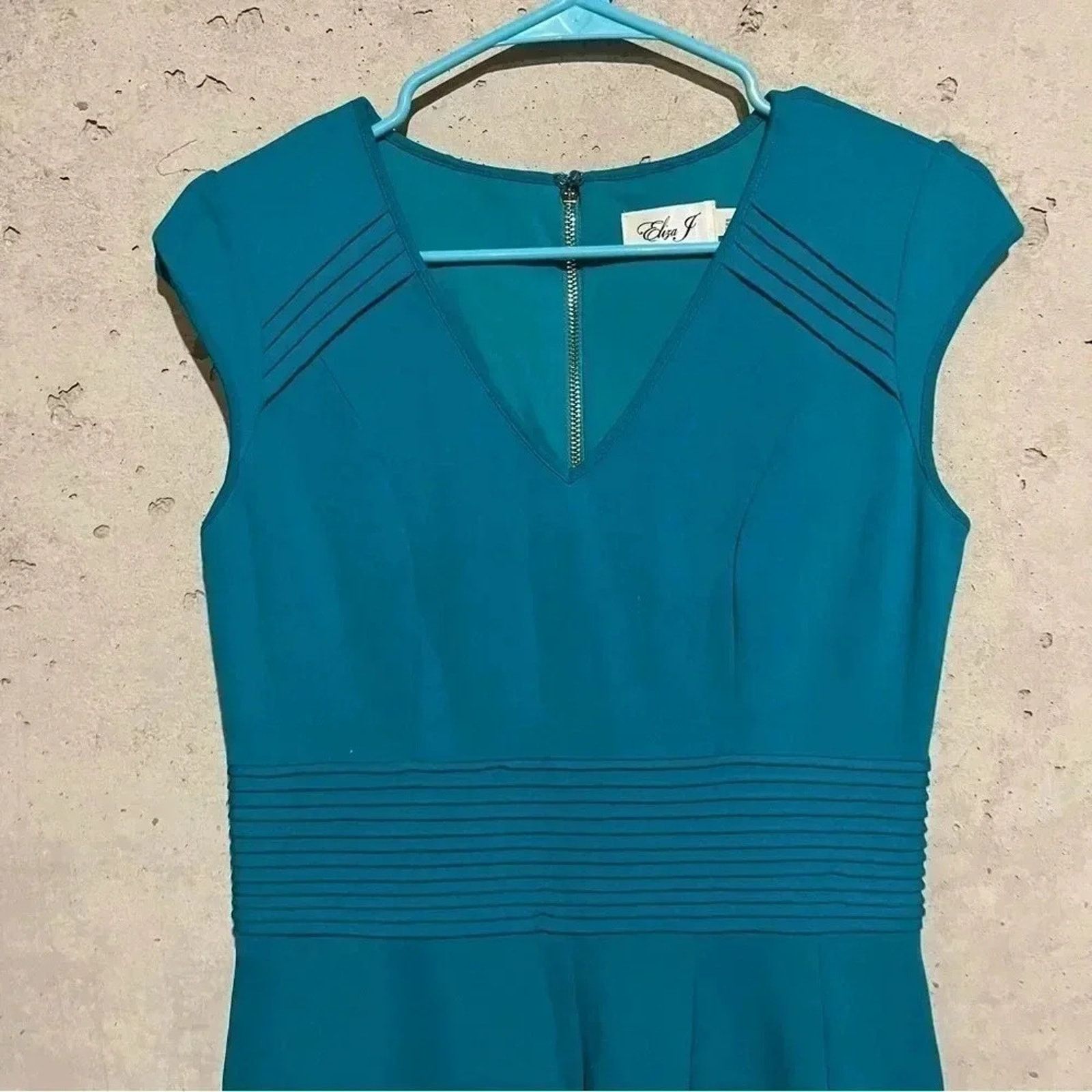 tropical green dress Green Tropical Print Golden Touch Satin Dress main image 1