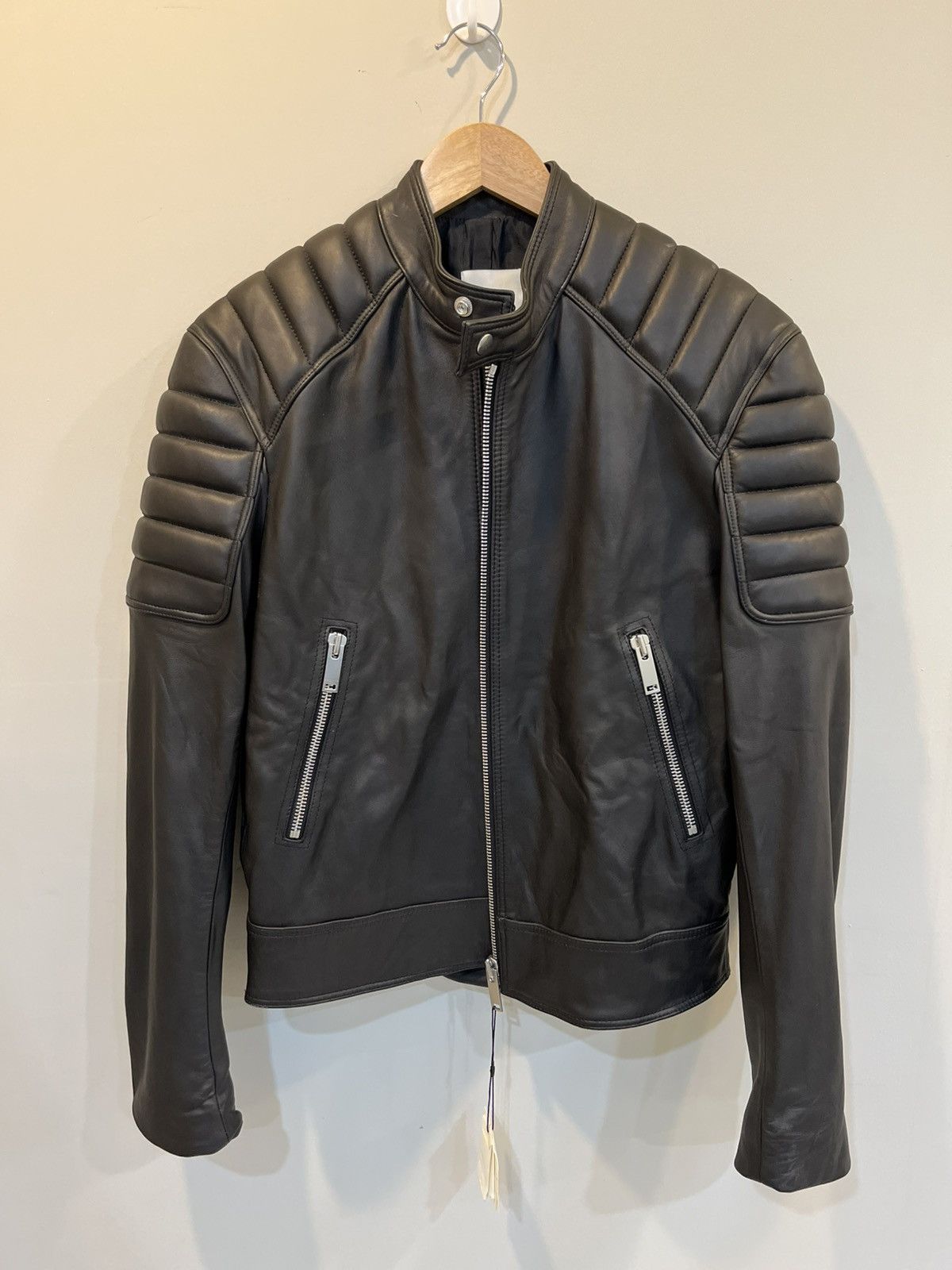 Sandro €995 Biker Leather Jacket Size US M / EU 48-50 / 2 - 1 Thumbnail